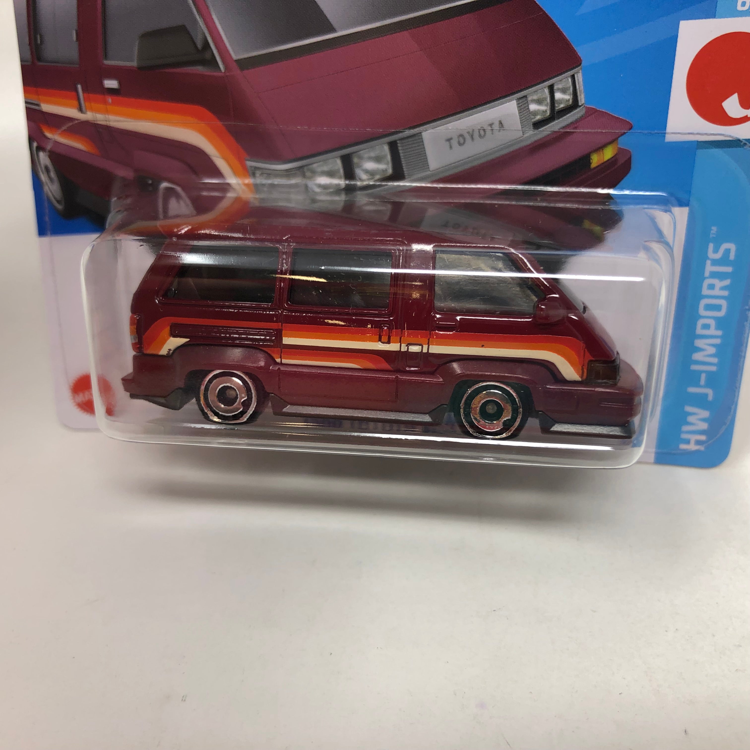 1986 Toyota Van #95 * Burgundy * 2024 Hot Wheels Basic Short Card Case A、mySite、hgirdovlk