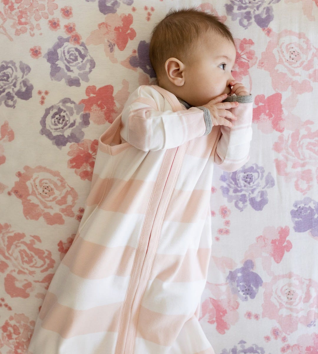  Rugby Stripe Organic Beekeeper™ Wearable Baby Blanket - Blossom、mySite、layawaytickets