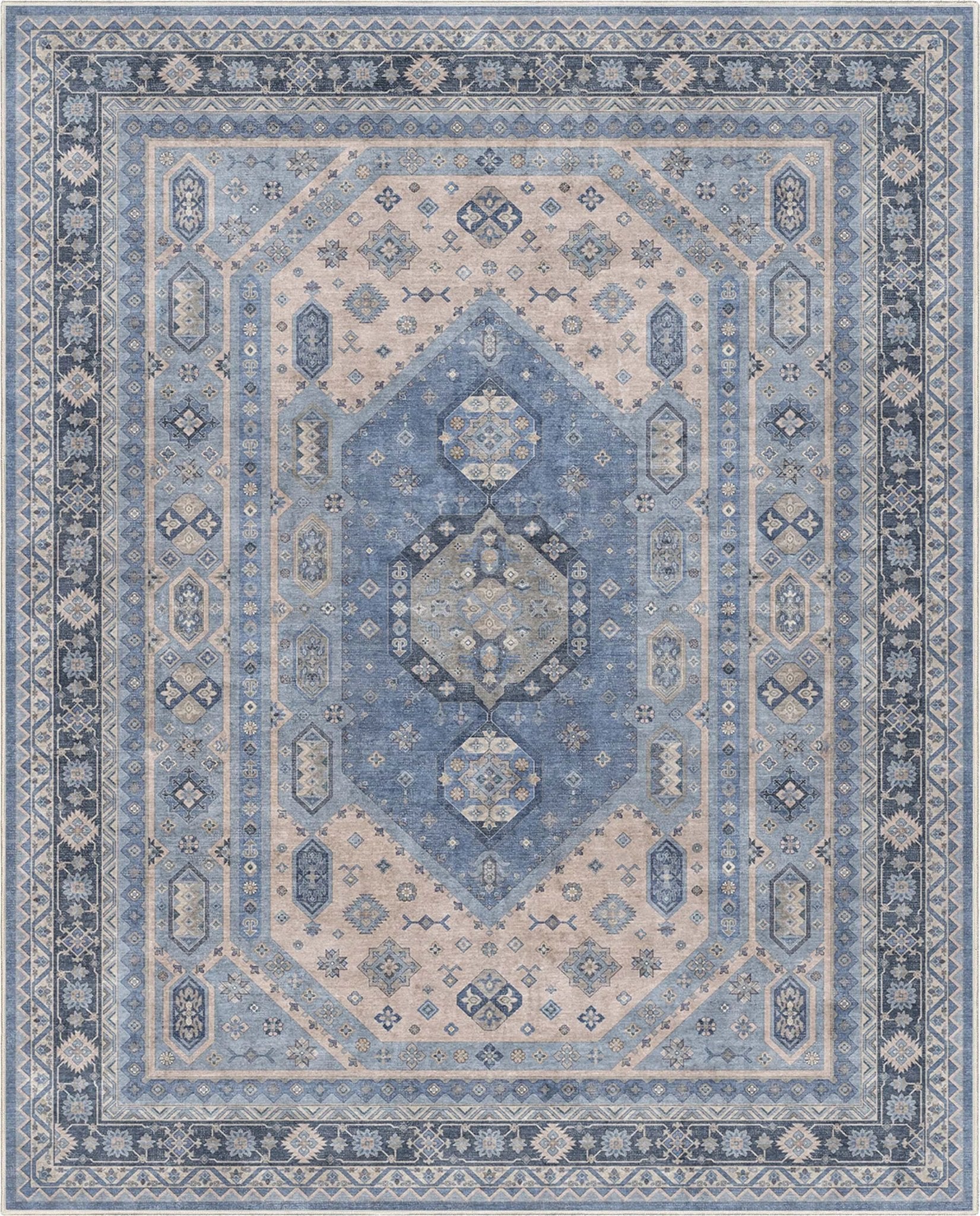 Nicosia Vintage Tribal Medallion Flat-Weave Rug、mySite、gigharbornorthrealestate