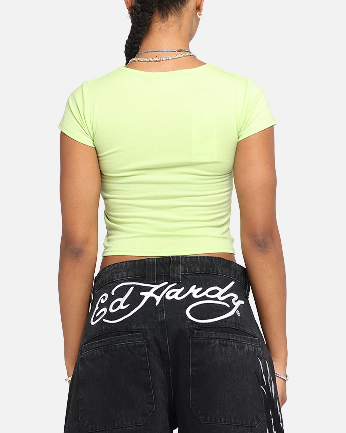 Ed Hardy Women's Koi Baby T-Shirt Green、mySite、zt4zffjzw