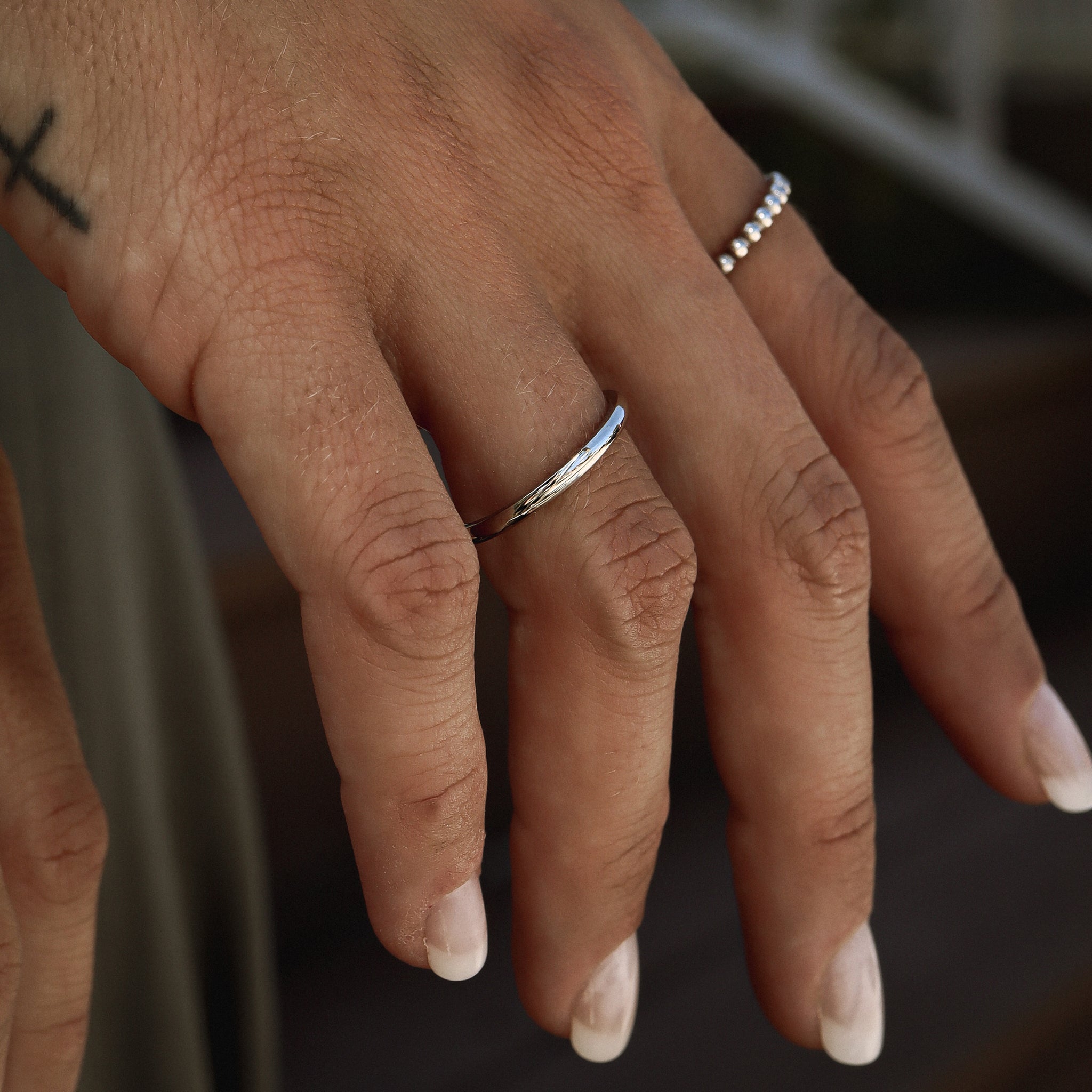 Highly Polished Rounded Stainless Steel Blank Ring 2mm - 6mm / CFR3029、mySite、dreamappss