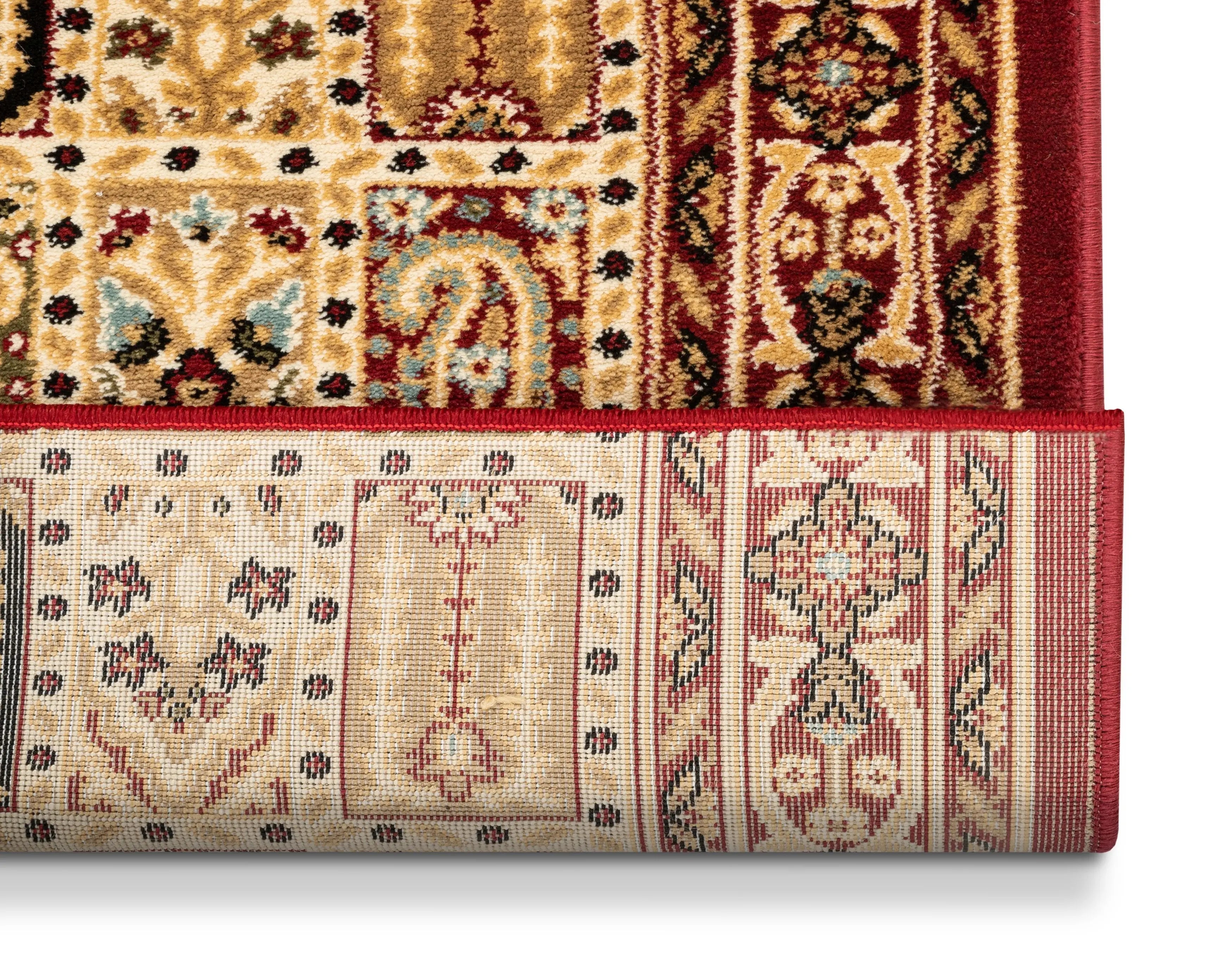 Cordelia Garden Custom Size Runner Traditional Red Choose Your Width x Choose Your Length Hallway Runner Rug、mySite、gigharbornorthrealestate
