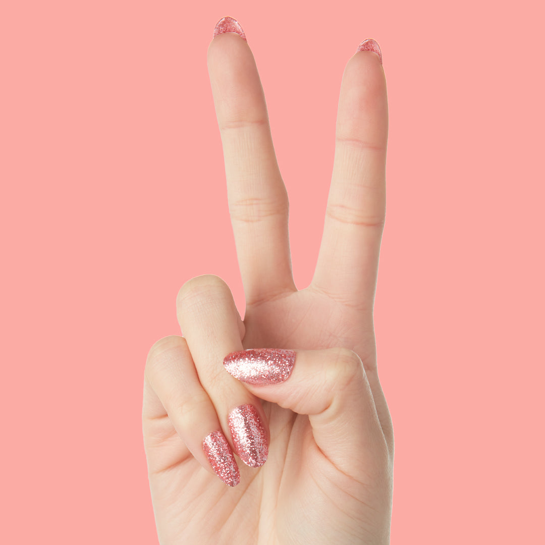 Pink Glitter Party | Oval | Medium、mySite、solidvoid