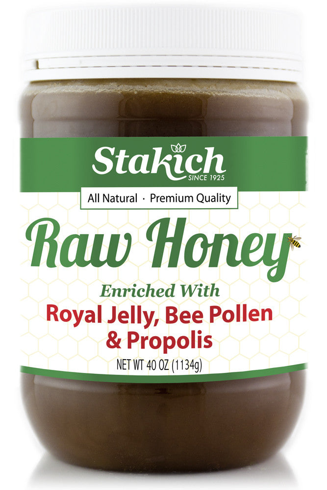 Case of Royal Jelly, Bee Pollen & Propolis Enriched Raw Honey (40 oz)、mySite、gigharbornorthrealestate