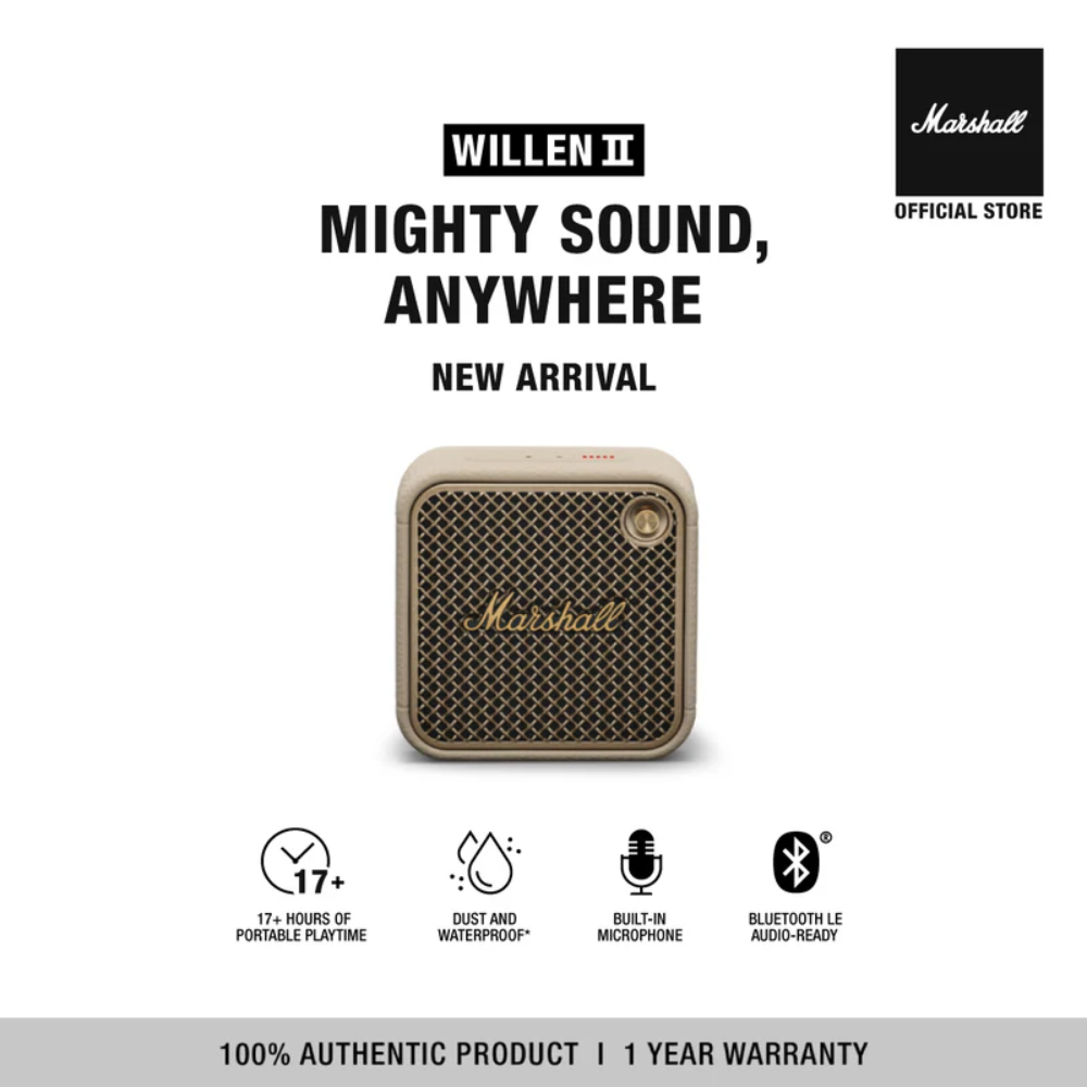 Marshall Willen II Portable Wireless Bluetooth Speaker、mySite、fannypackpong