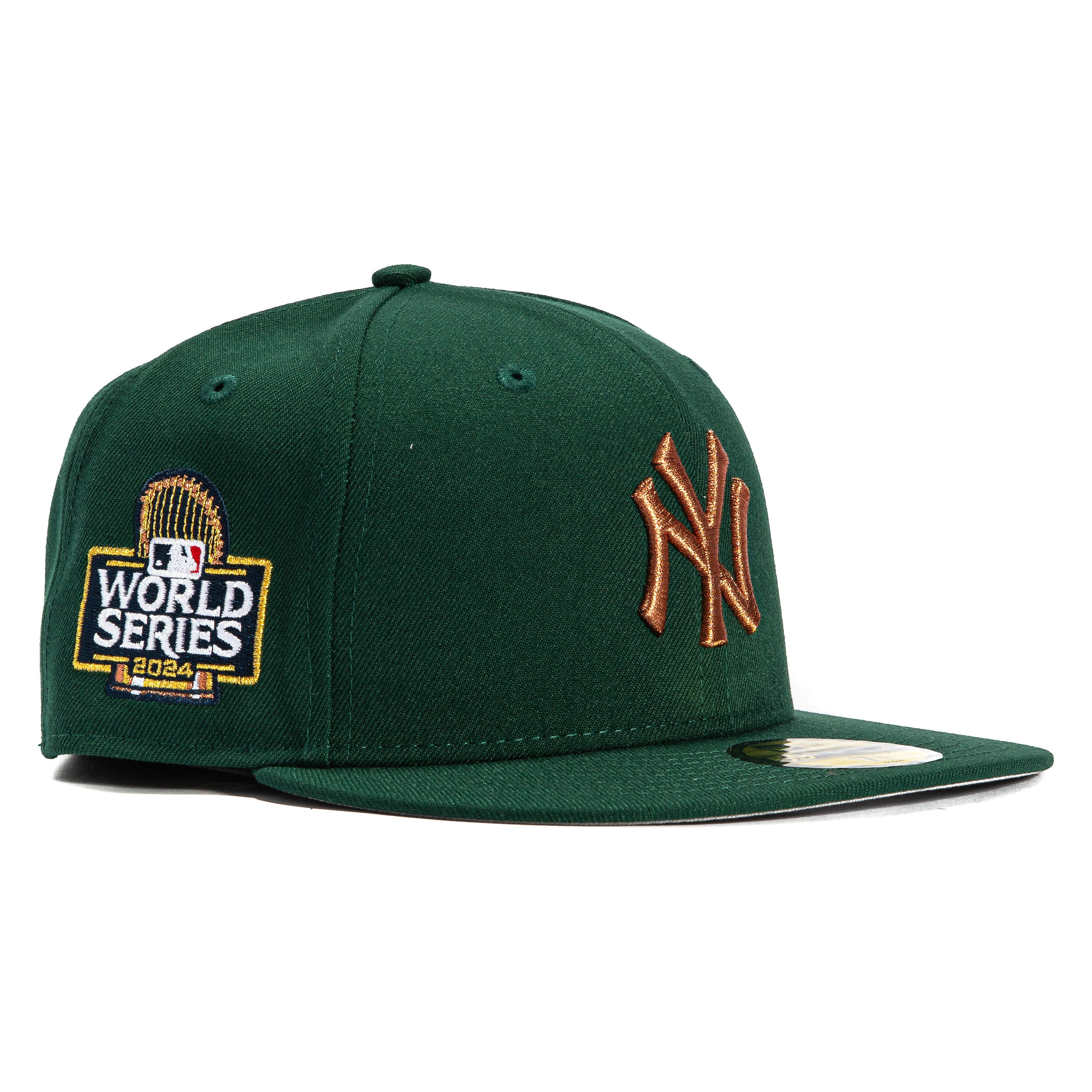 New Era 59Fifty New York Yankees 2024 World Series Patch Hat - Green, Metallic Copper、mySite、vikingsvslions