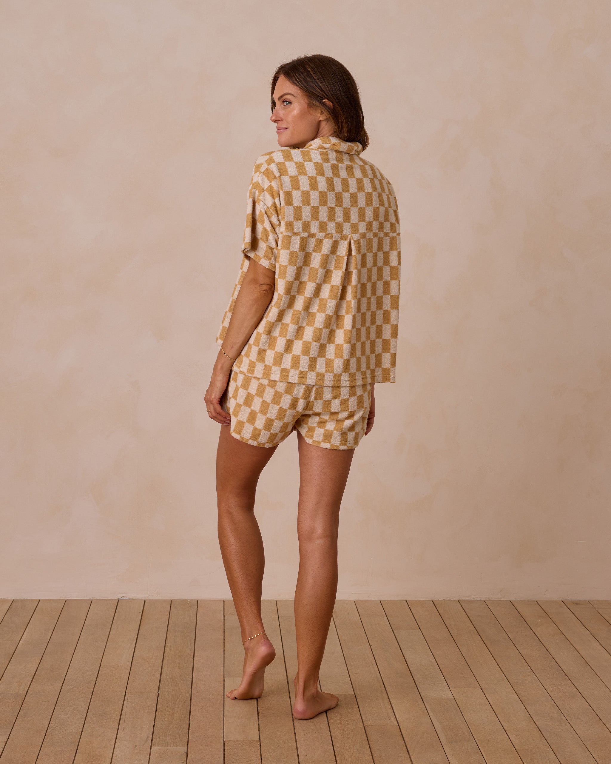  Terry Cover-Up Set || Marigold Check、mySite、layawaytickets