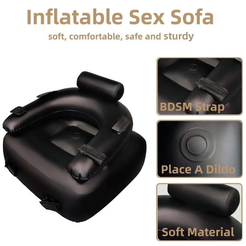 Ohh-Boy Inflatable Bondage Sex Sofa | 6.8 Perfect Slide Skin Dildo | Easy storage、mySite、bottomscart