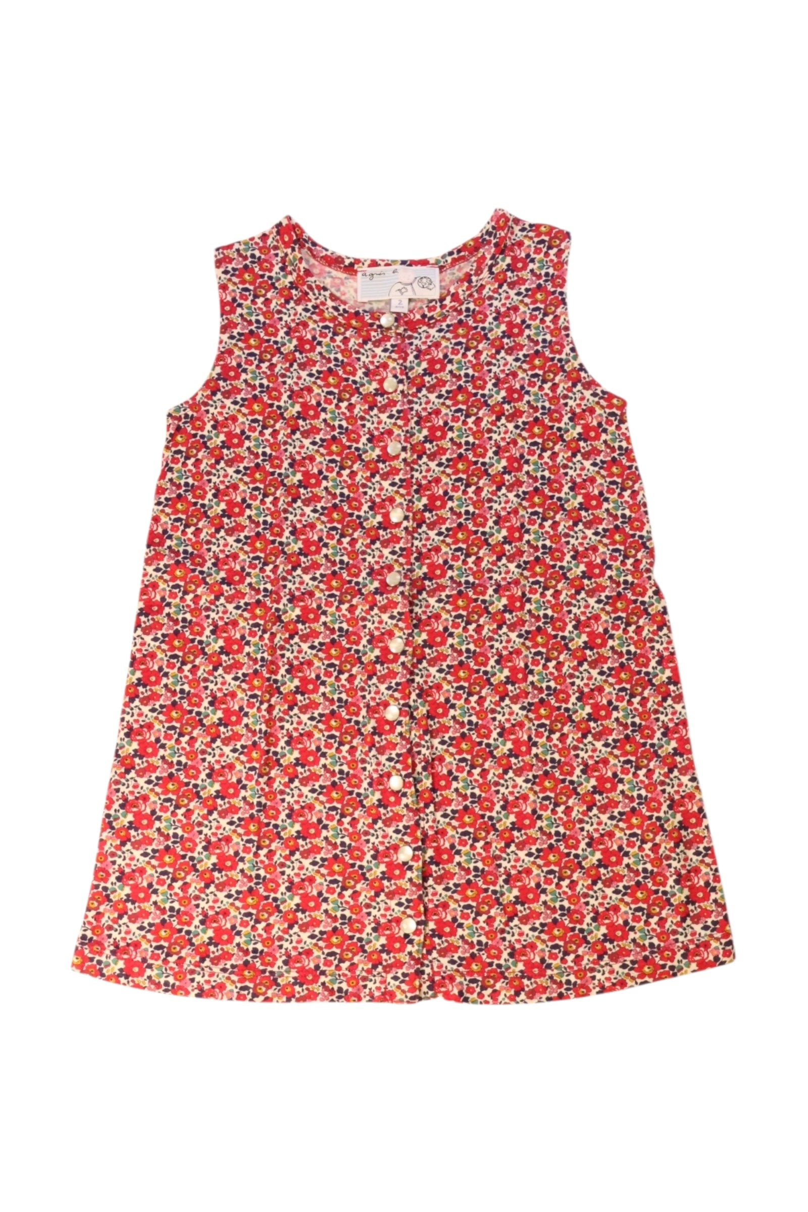 Agnes B. Floral Sleeveless Dress 2T、mySite、g9winljtr