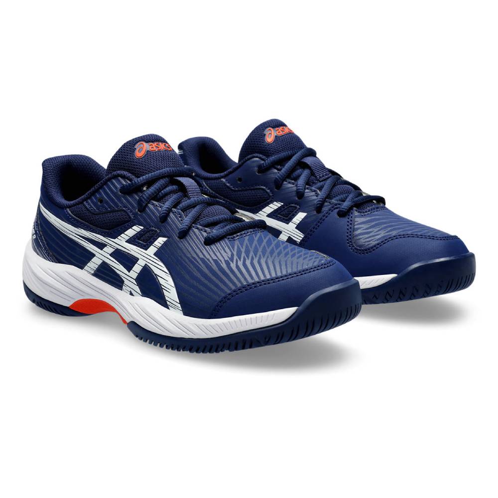 Asics Gel Game 9 GS Junior Tennis Shoe (Blue/White)