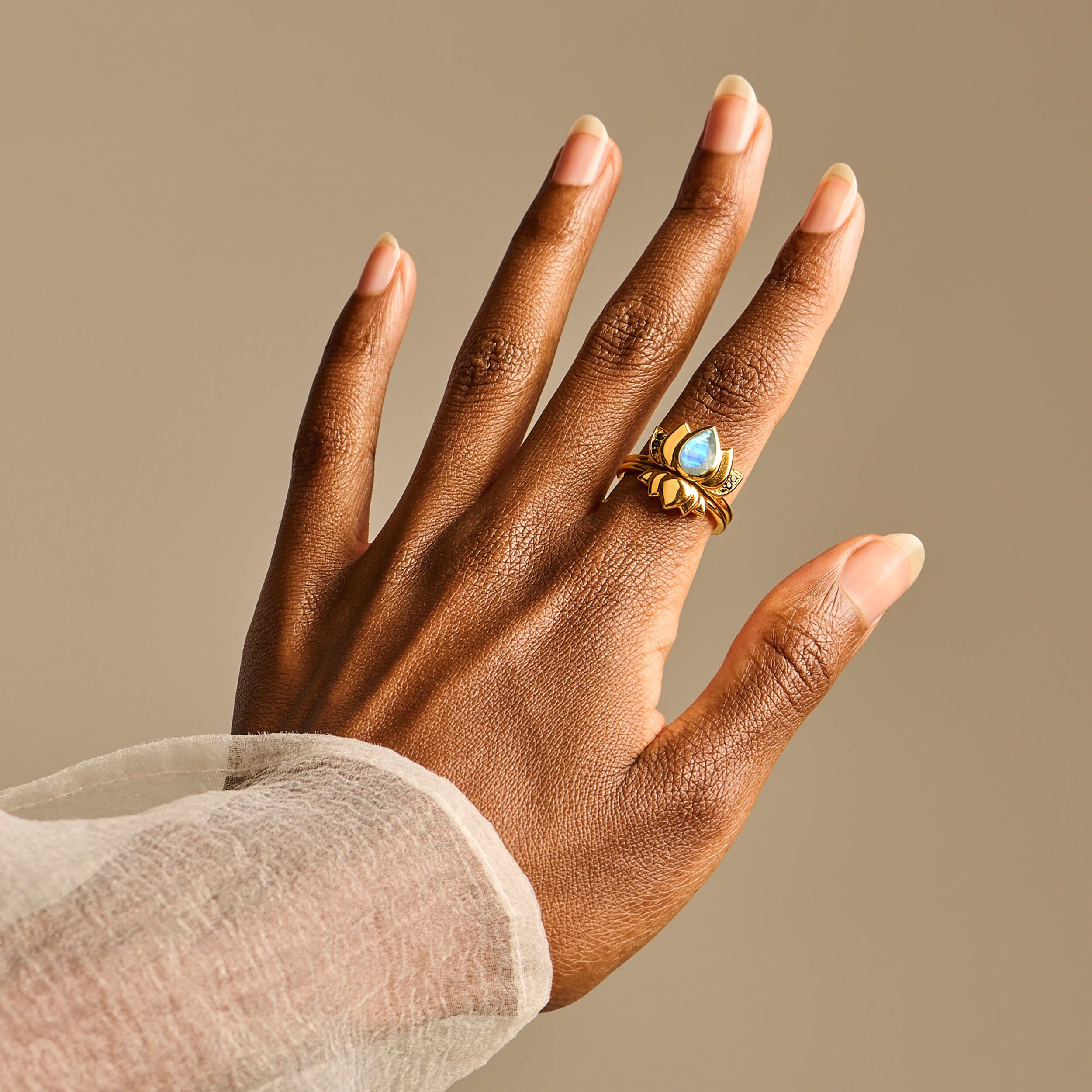 Moonstone Rings - Divine Lotus Intuition Set、mySite、hinf8tx79