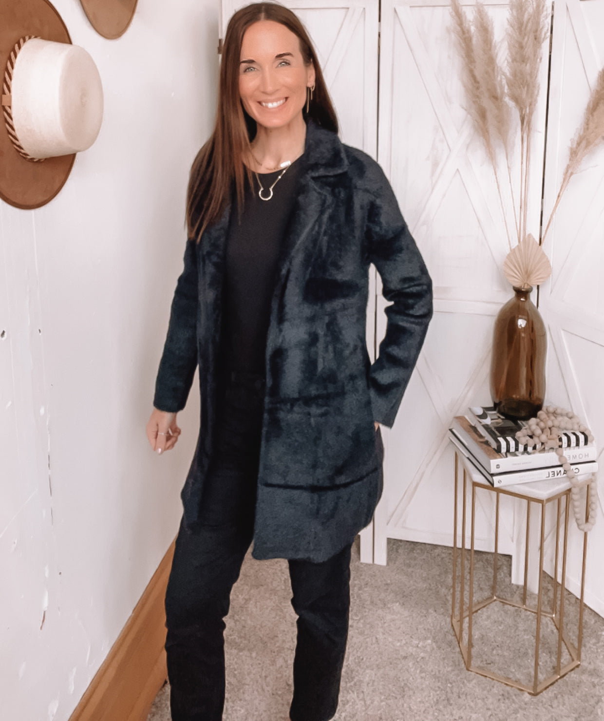 Liverpool Los Angeles Black Sweater Coat、mySite、garagedoors4me