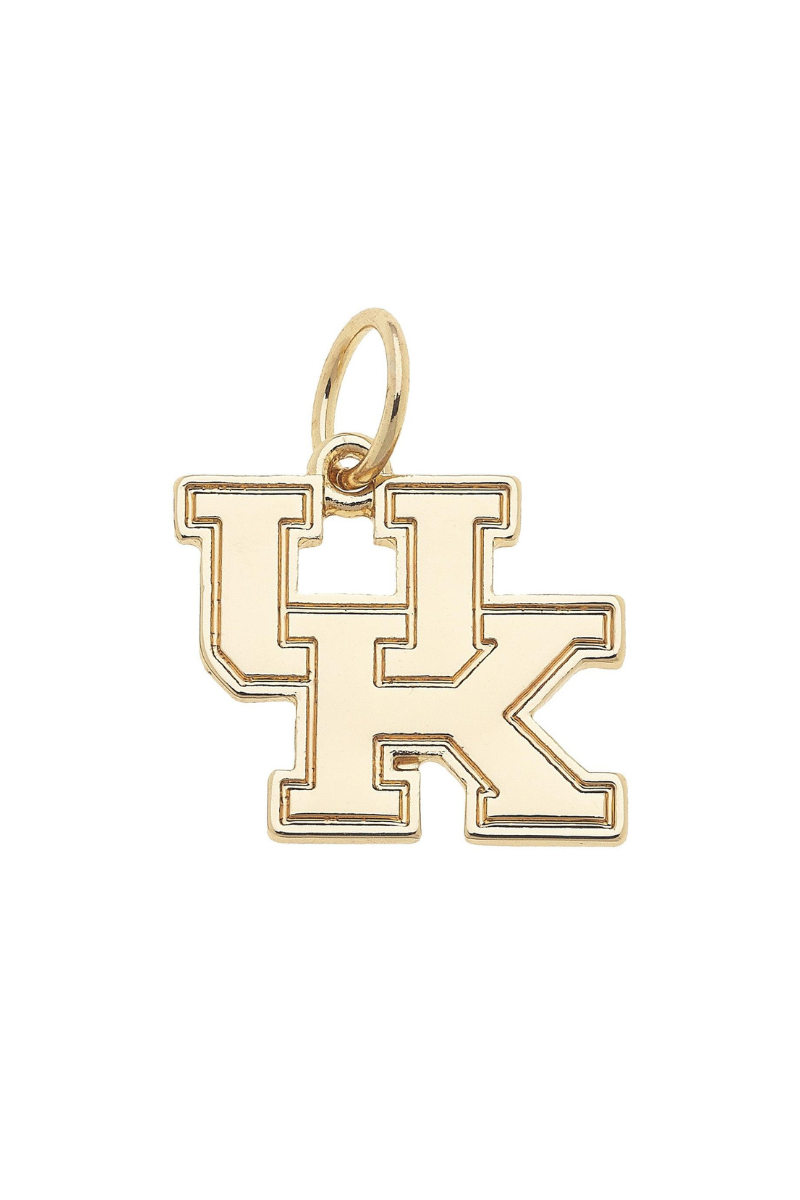 Canvas Style Charms - Kentucky Wildcats Shiny Gold Logo Charm、mySite、hinf8tx79
