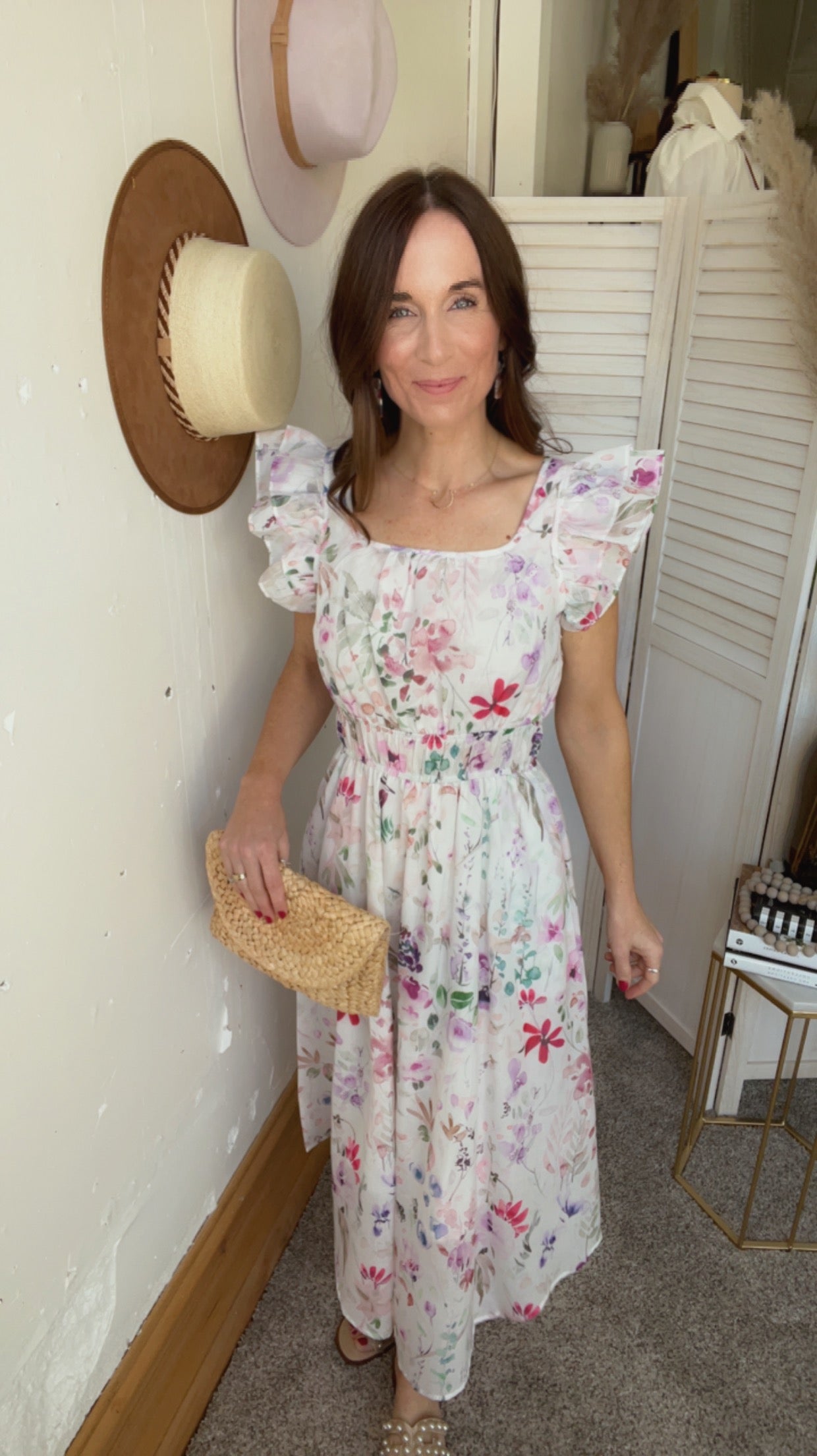Mandi's Watercolor Floral Dress、mySite、garagedoors4me