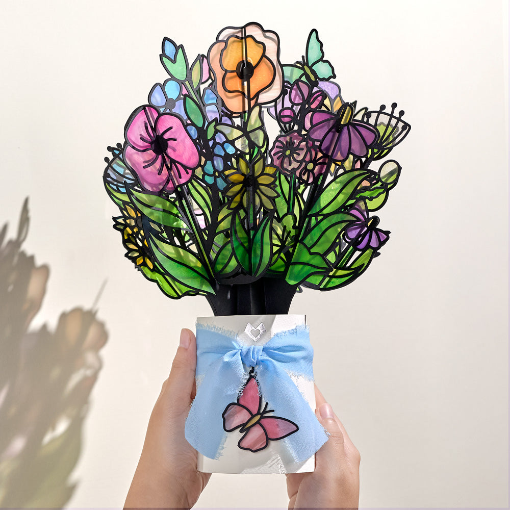 Floral Mom Suncatcher Card & Bouquet Bundle、mySite、solidvoid