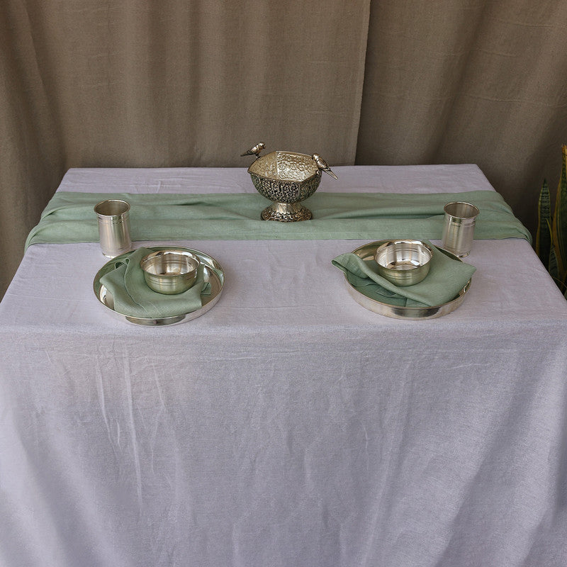 Pure Linen Table Cover | White、mySite、camillekostekn