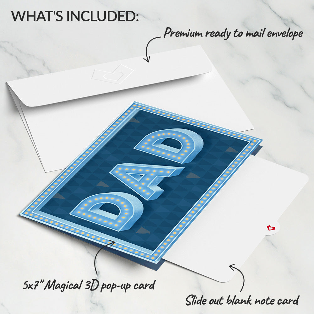 Hope Your Father's Day Is Lit Light-Up Pop-Up Card、mySite、solidvoid