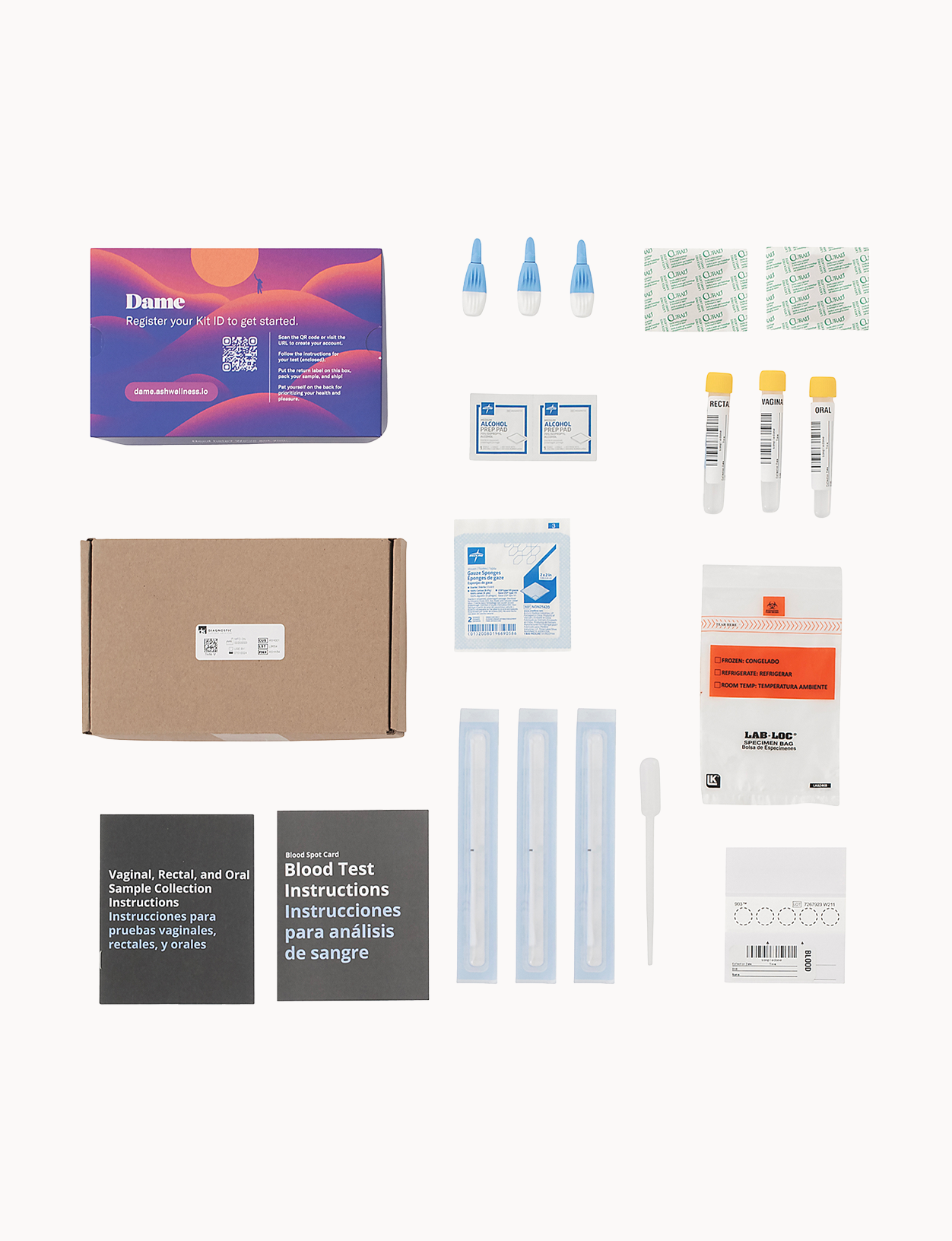 Gonorrhea, Chlamydia & Syphilis STI Test Kit - 3 Site、mySite、bottomscart