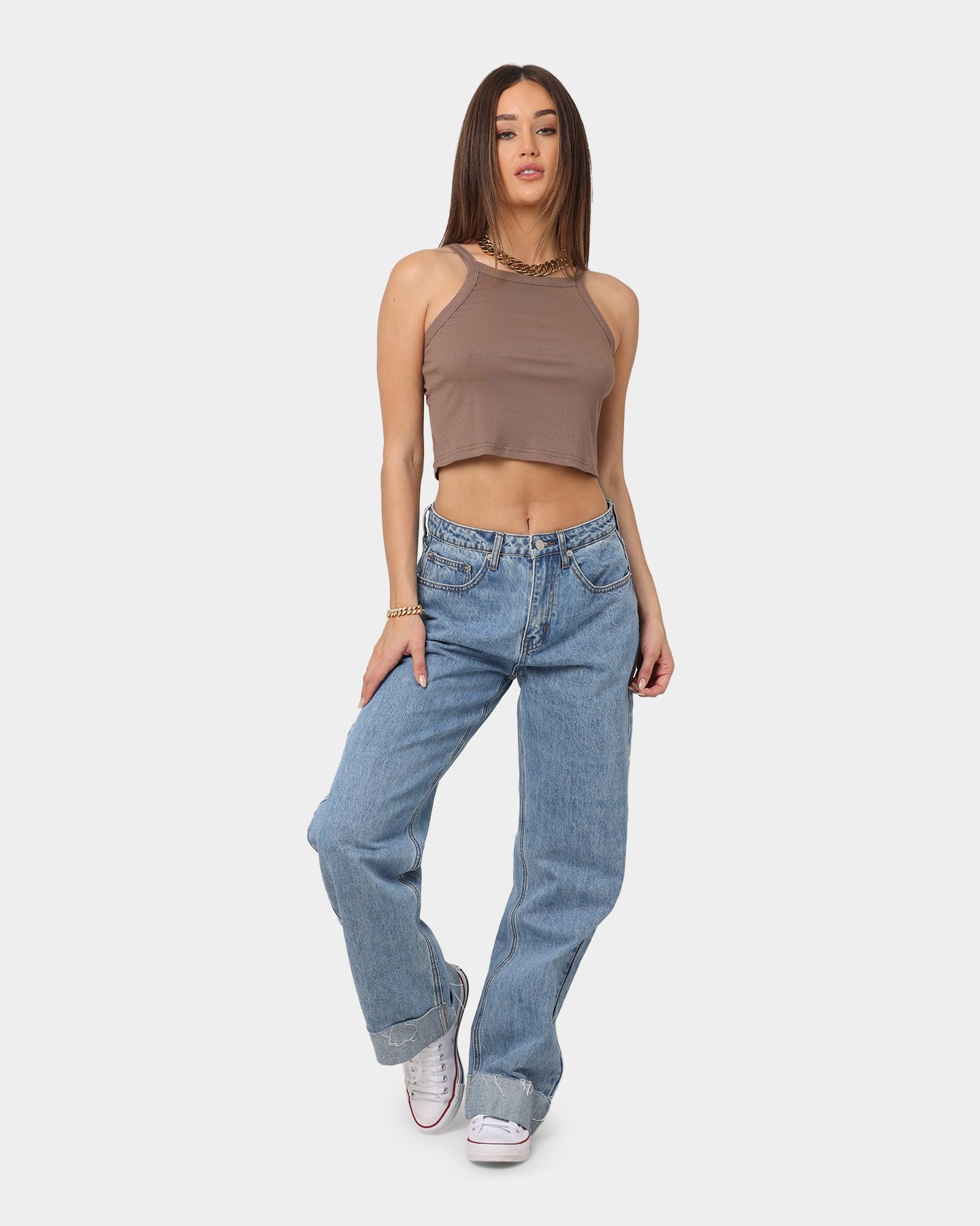 XXIII Women's Aliana Crop Singlet Burnt Sugar、mySite、zt4zffjzw