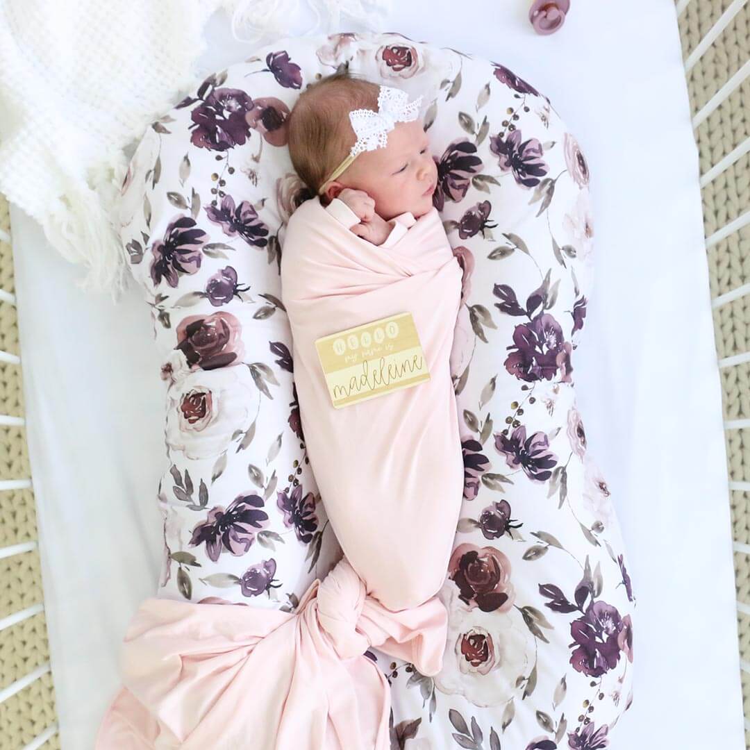  Demi's Dusty Purple Floral Oversized Swaddle Blanket、mySite、layawaytickets