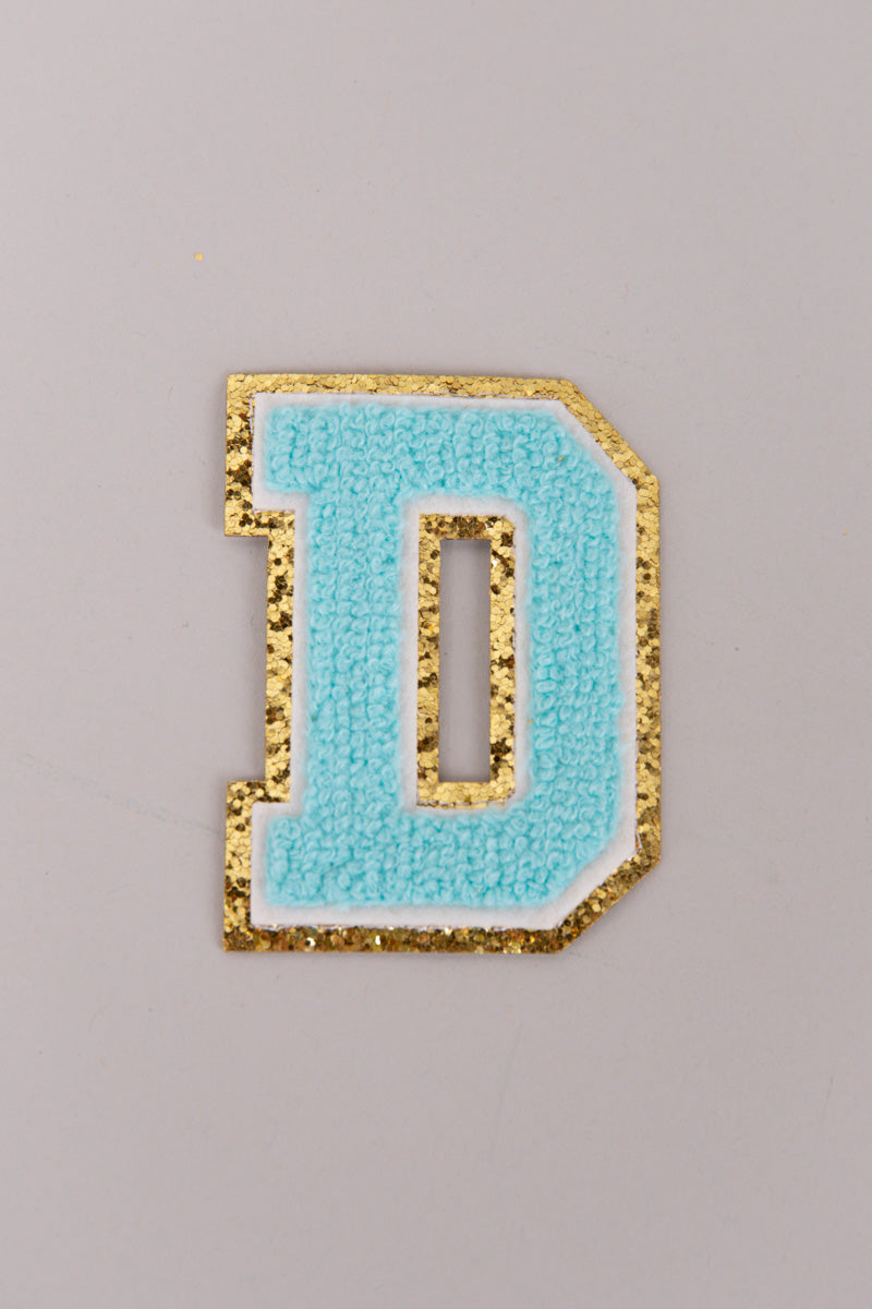 Chenille Adhesive Letter Patches- Blue 5.5cm、mySite、hinf8tx79