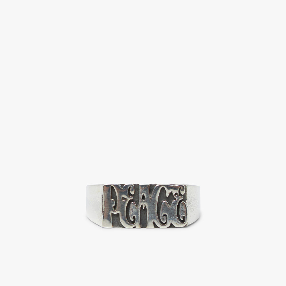  MAPLE Word Peace Ring / Silver .925、mySite、merchandisen