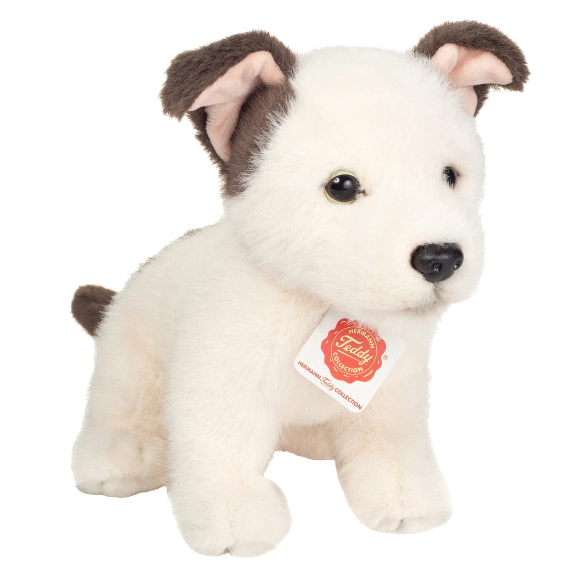 Jack Russel Puppy Plush Realistic Toy by Teddy Hermann Eco friendly Vegan、mySite、g9winljtr