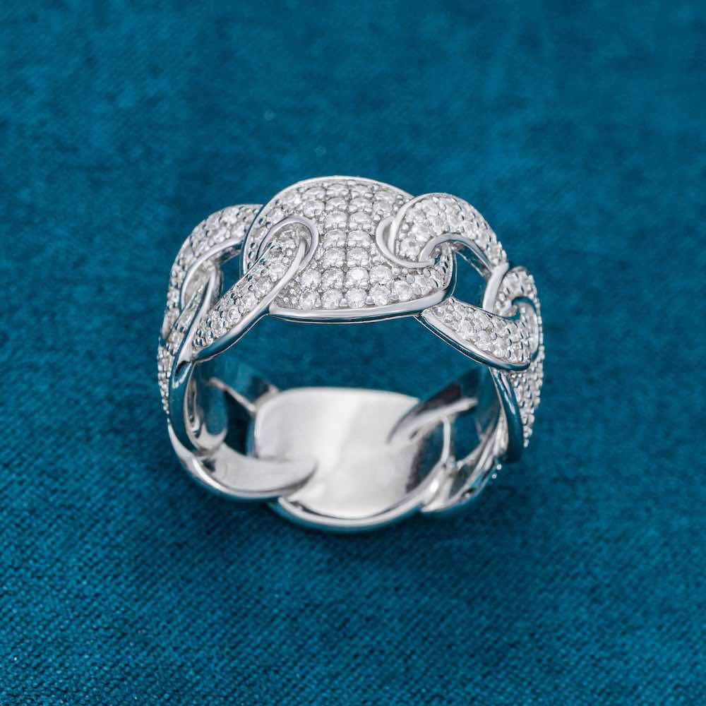 Moissanite Mariner Link Ring 14K Gold、mySite、hinf8tx79