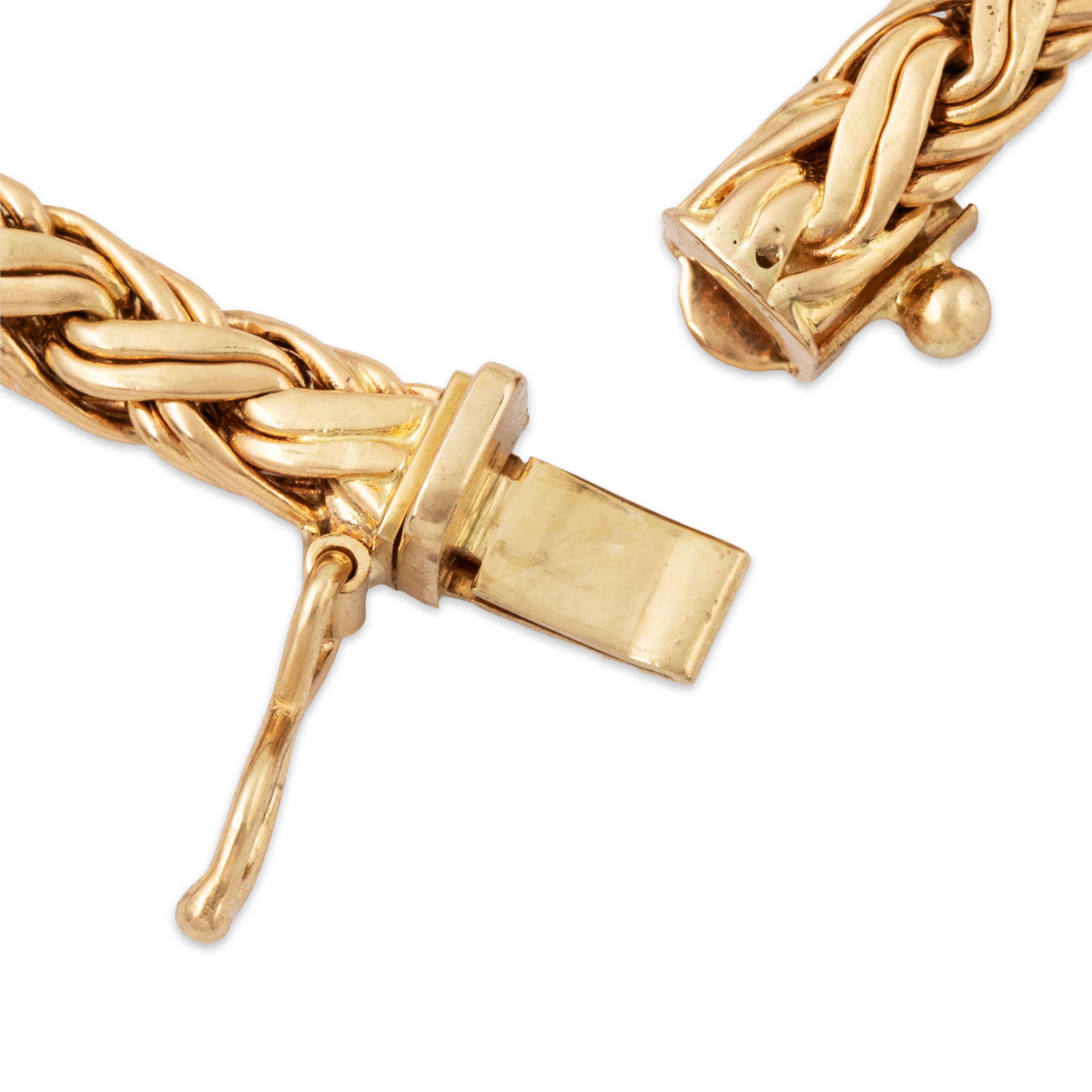 Vintage Tiffany & Co. 14k Yellow Gold Graduating Wheat Chain Necklace 16、mySite、hinf8tx79