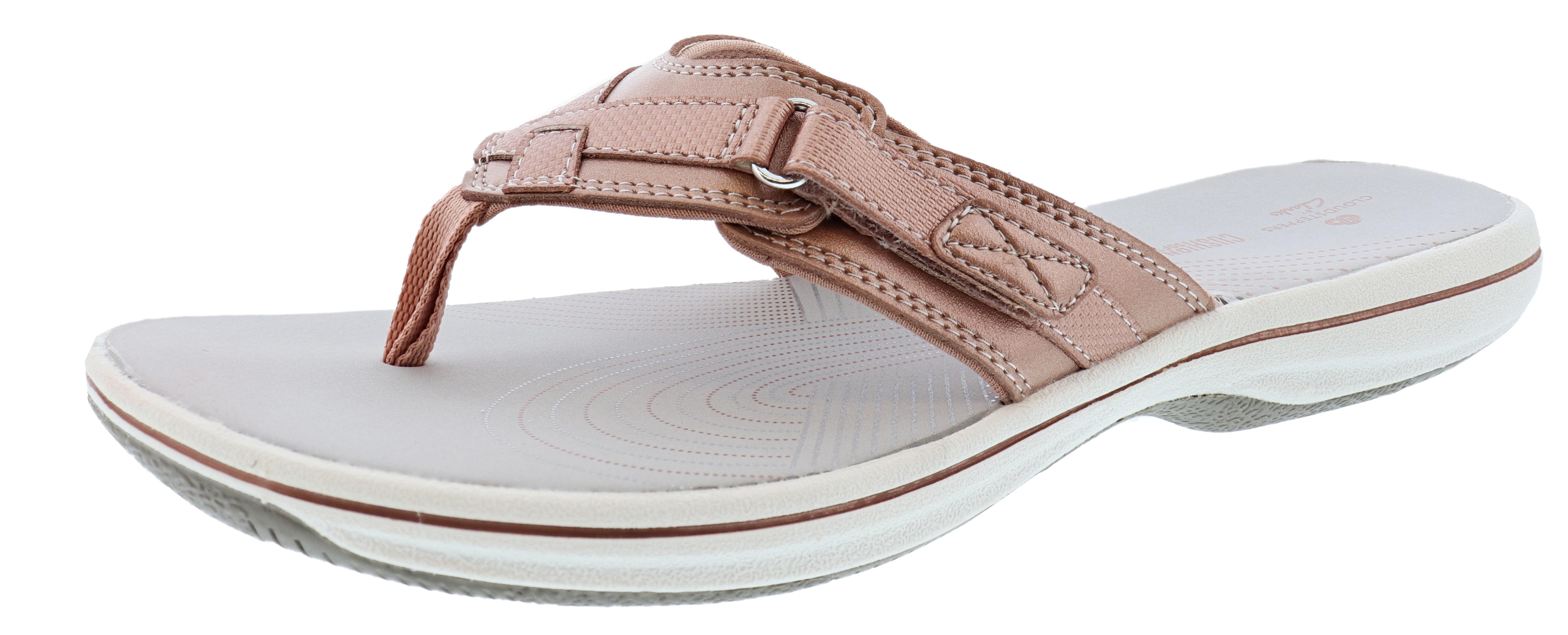 Clarks Women Sandals Lightweight Flip Flops Breeze Sea、mySite、dreamappss