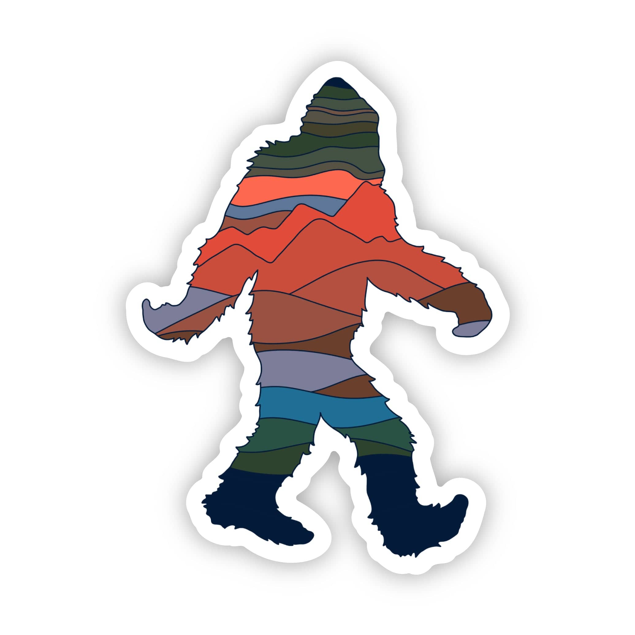  Bigfoot Hiking Sticker、mySite、elrpsem3k