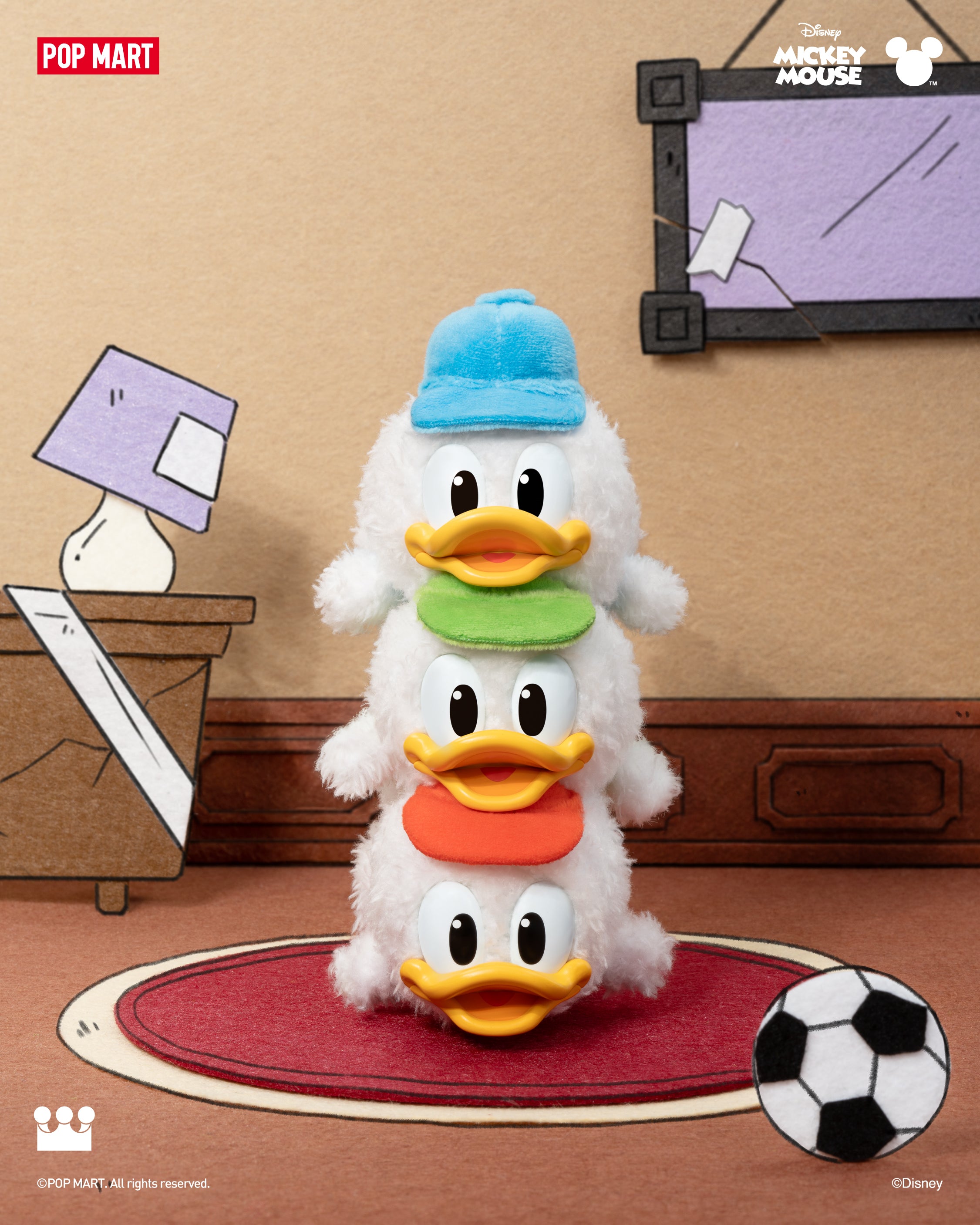  POP MART Mickey Family Cute Together Keychain Series Figures、mySite、greenlandpopulation