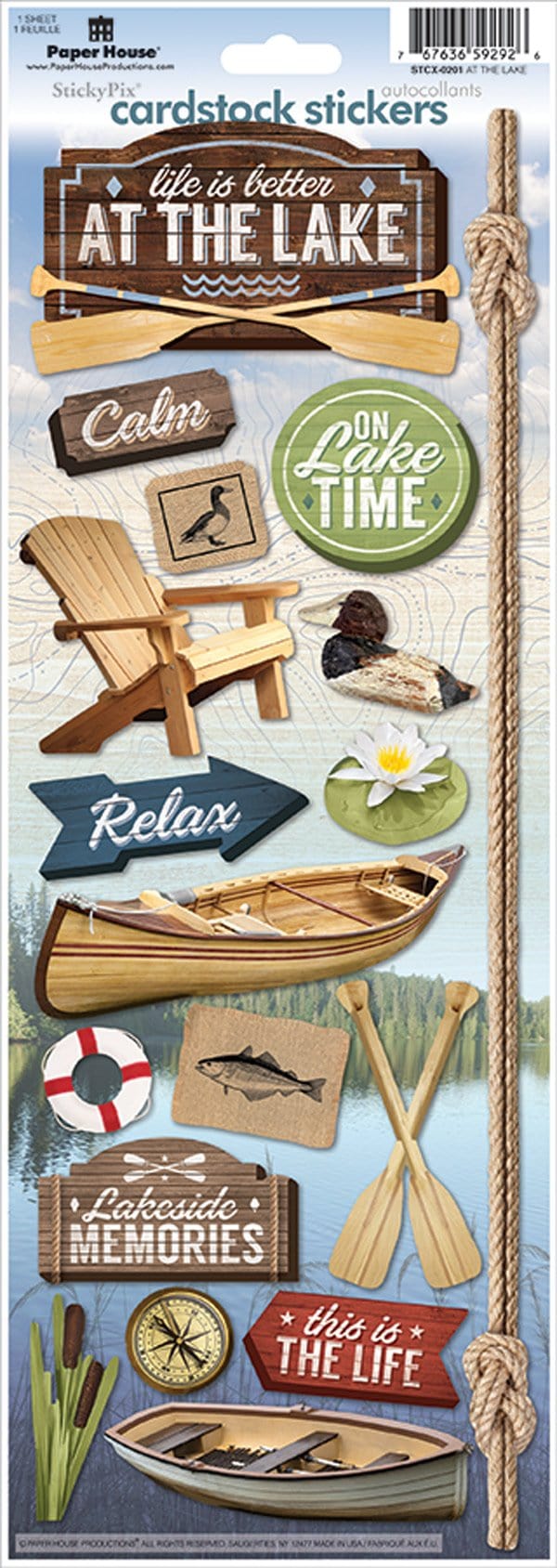  Scrapbook Stickers - At the Lake、mySite、ghnorth