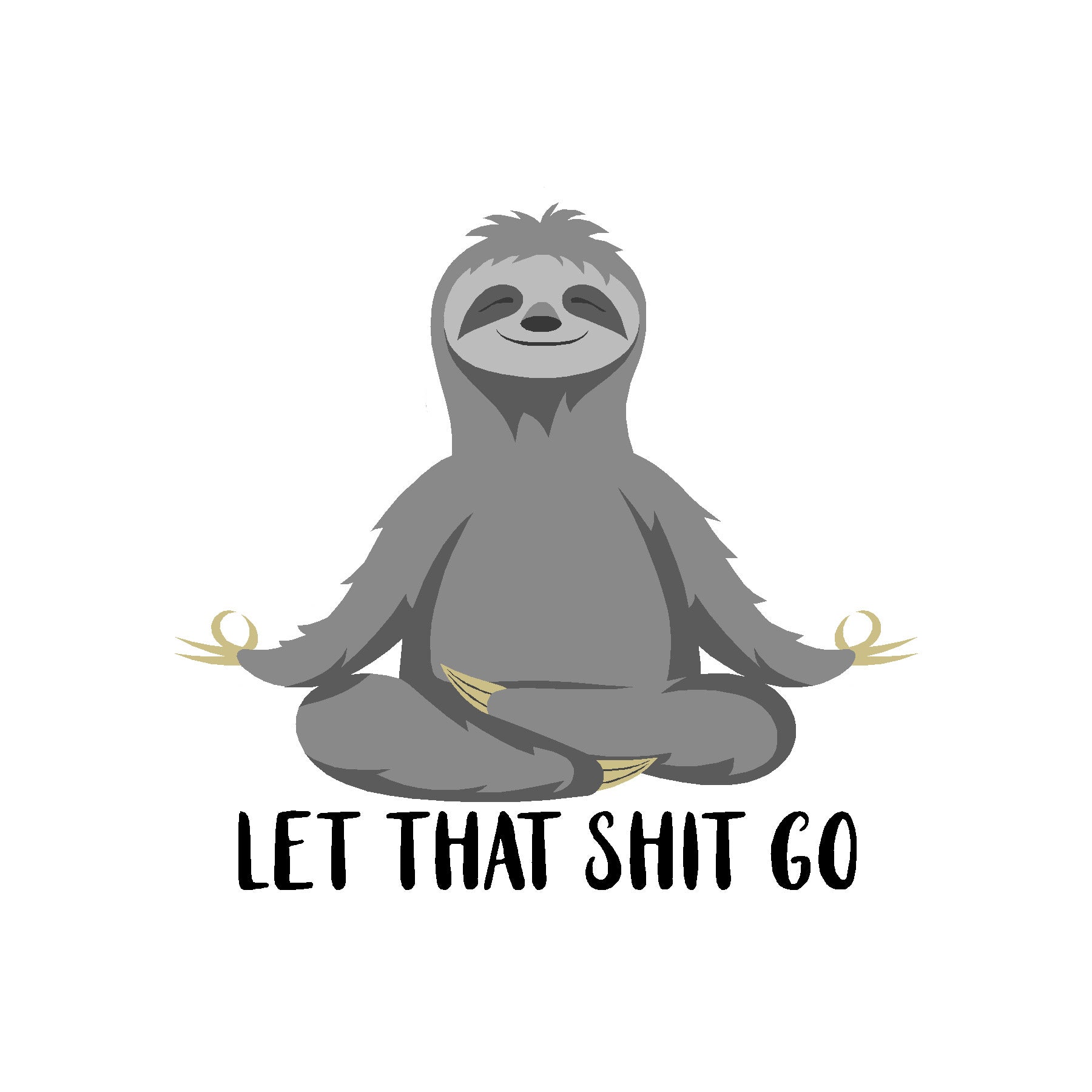  Sloth Let That Go Vinyl Sticker Decal、mySite、ghnorth