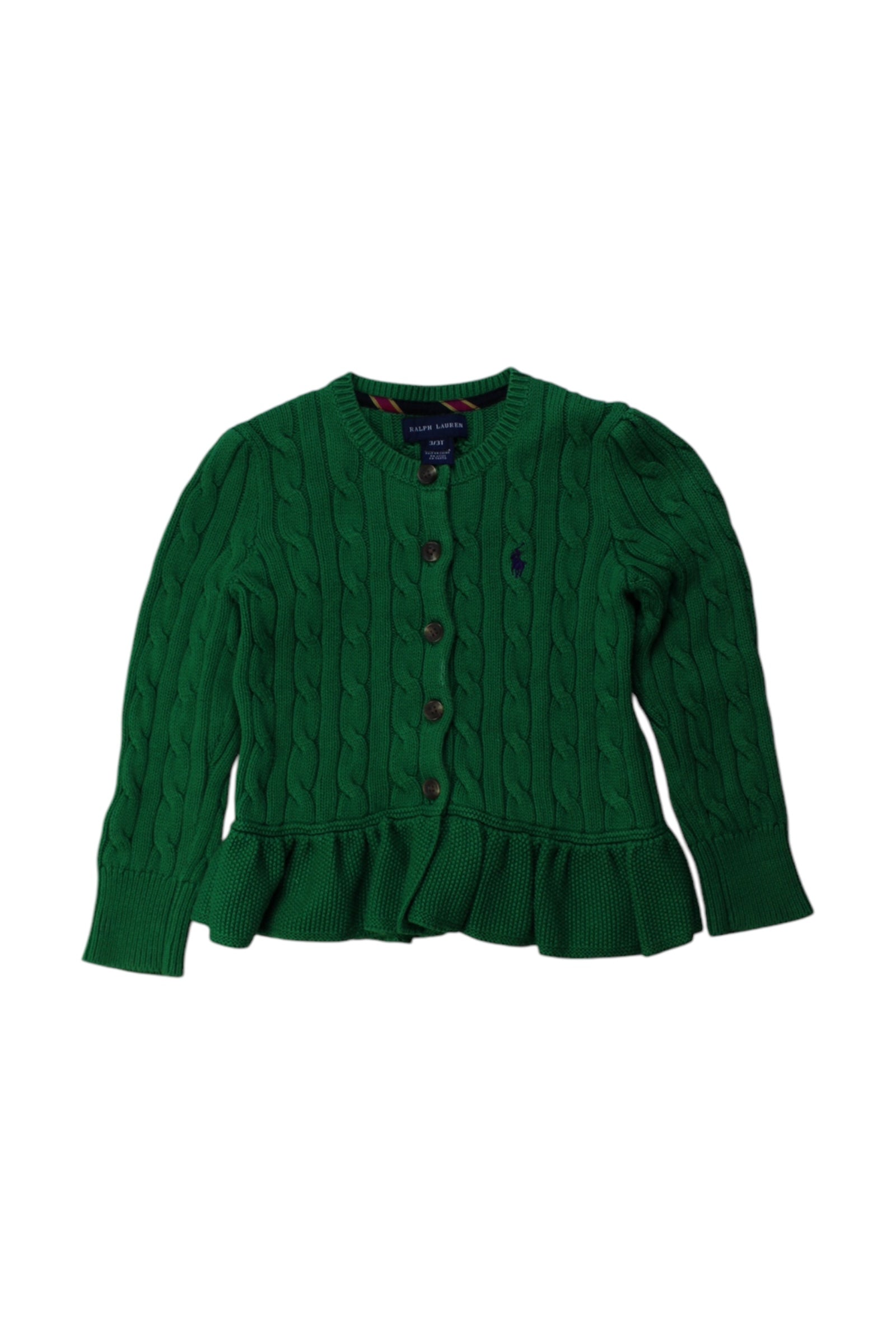 Ralph Lauren Cable Knit Cardigan Size 3T、mySite、g9winljtr