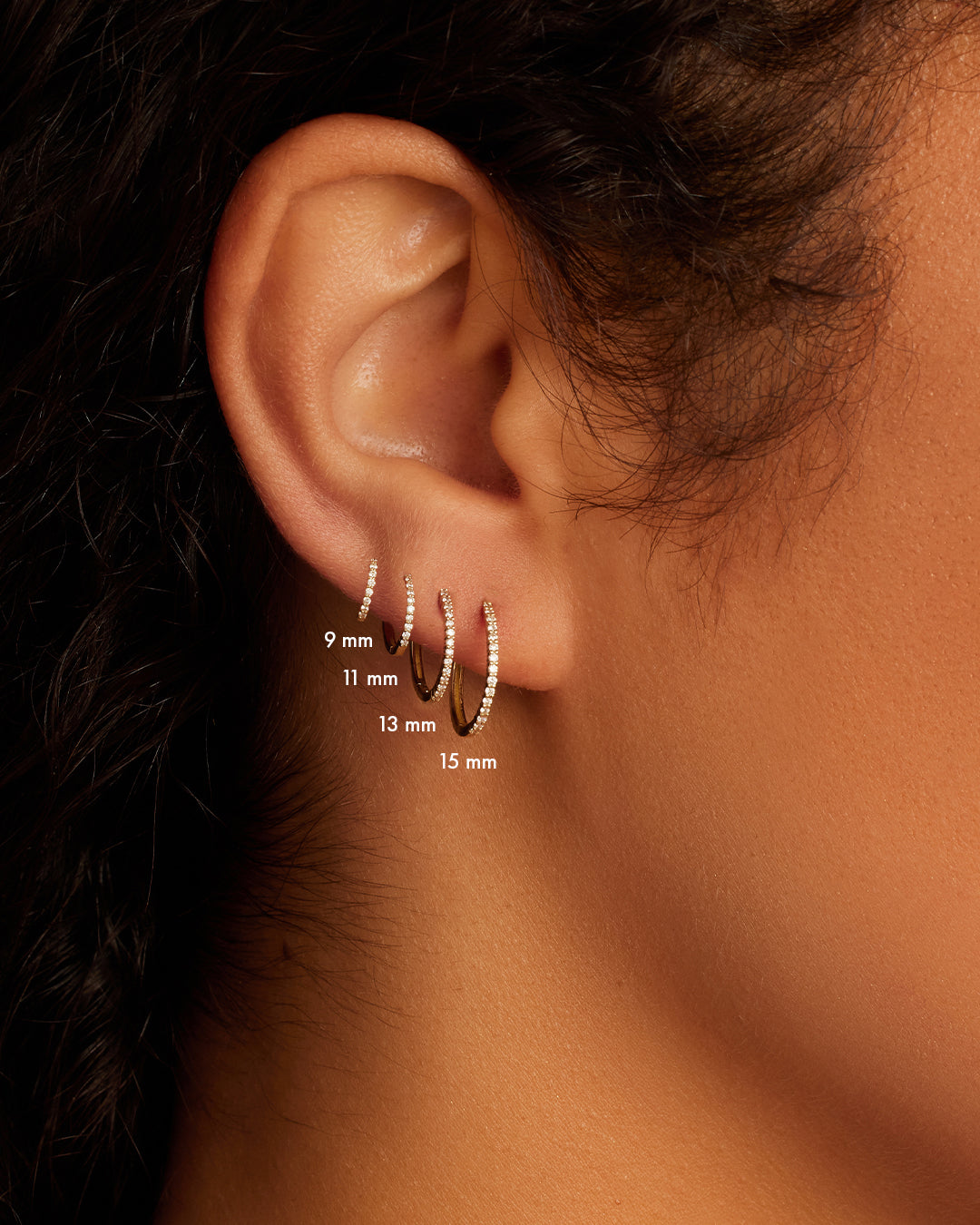 Diamond Pavé Single Huggie、mySite、hinf8tx79