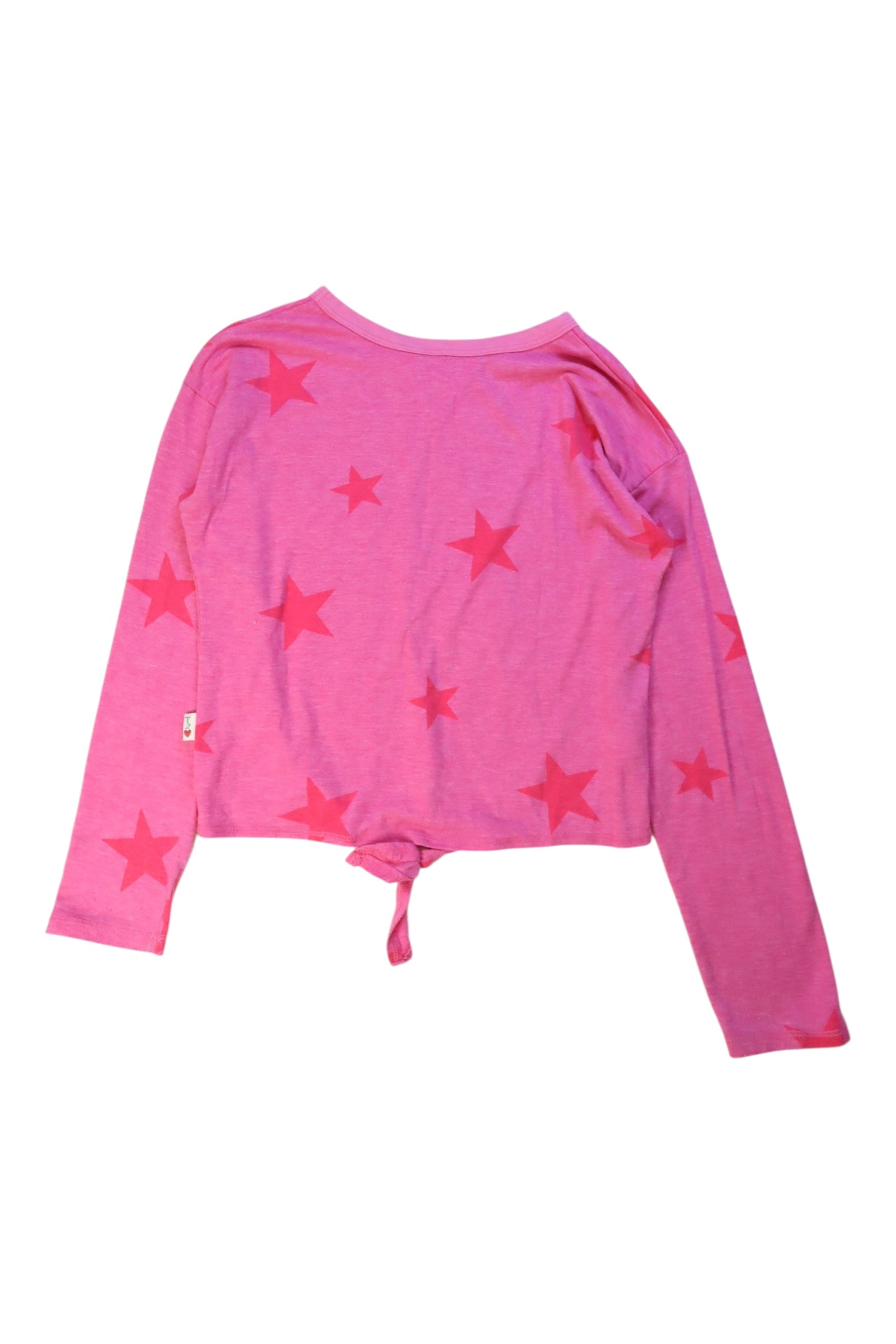 T2Love Star Print Knotted Long Sleeve Top Size 10Y、mySite、g9winljtr