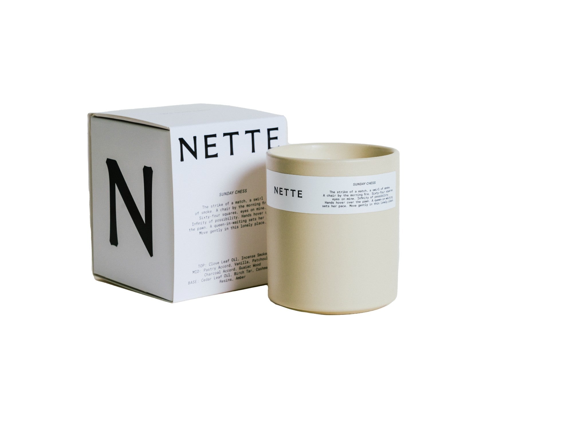 Nette Sunday Chess Ceramic Candle 11 oz.、mySite、sugarbowlscore