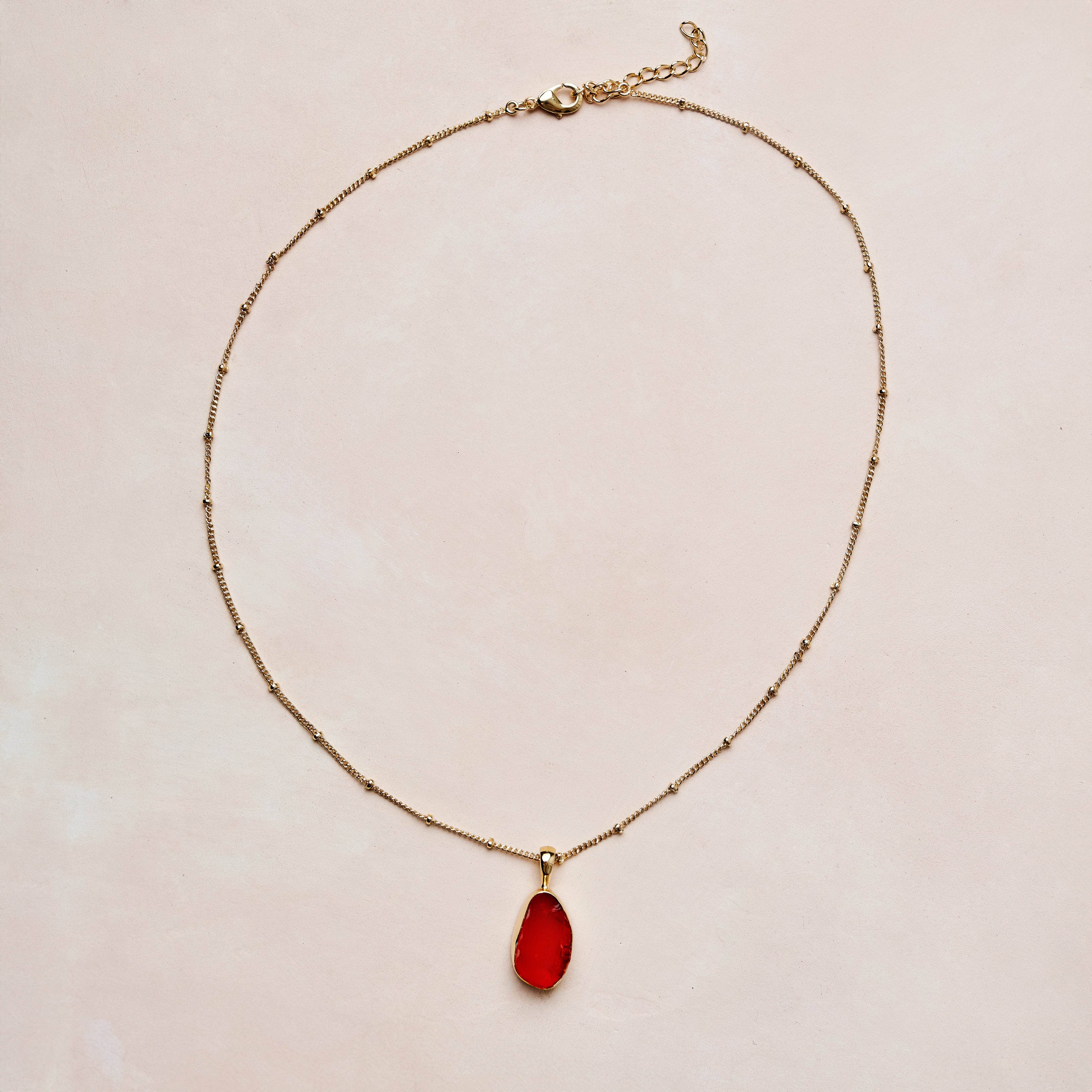 Carnelian Raw Crystal Necklace、mySite、hinf8tx79