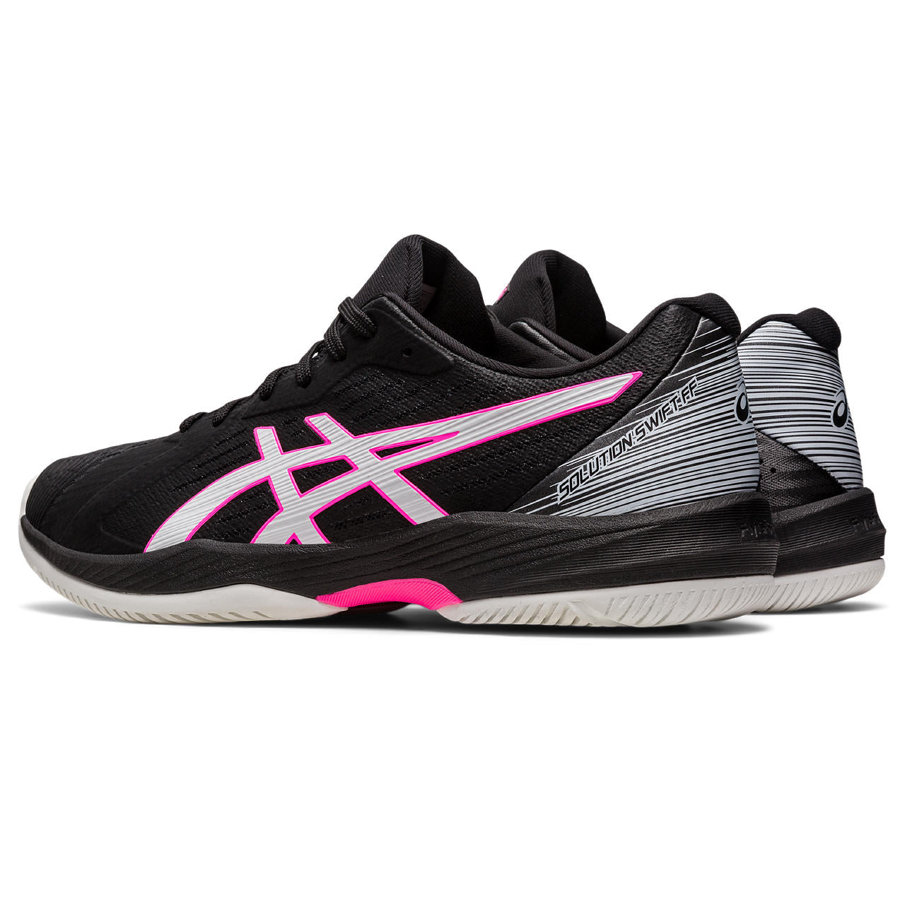 Asics Solution Swift FF Men's Tennis Shoe (Black/Pink)