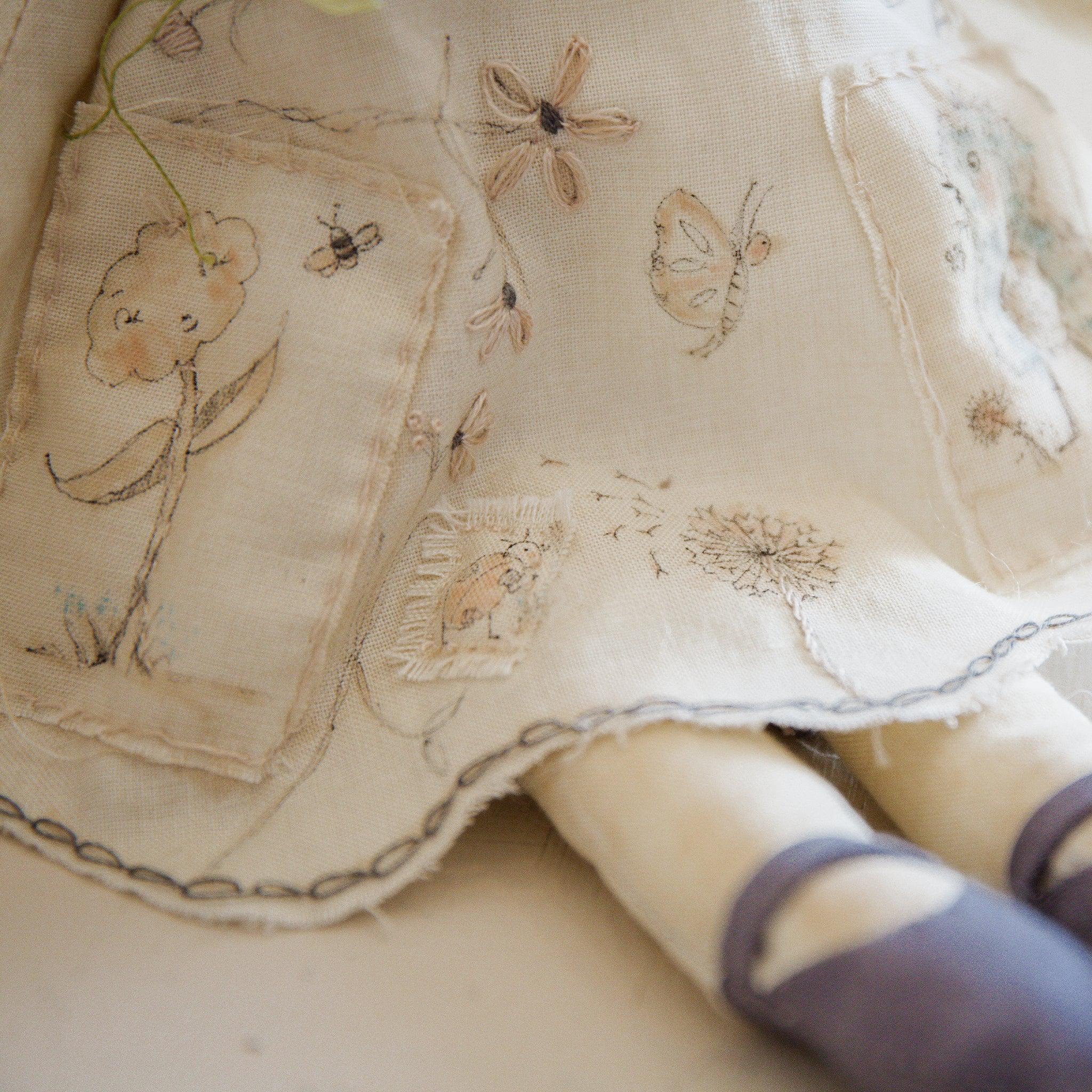 RETIRED - Hutch Studio Original - Greta Garden - Hand-Crafted Cotton Bunny、mySite、g9winljtr