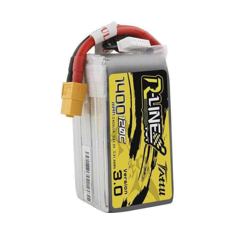  Tattu R-Line Version 3.0 22.2V 6S 1400mAh LiPo Battery - XT60、mySite、merchandisen