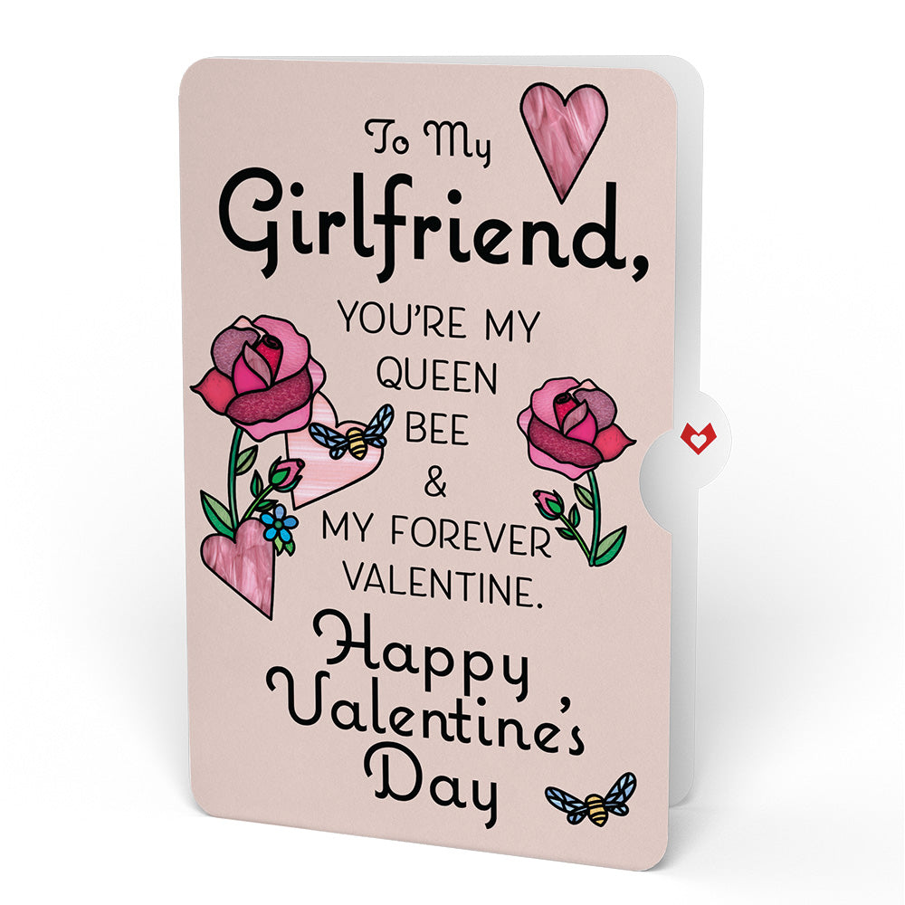 Bee Mine Suncatcher Valentine Pop-Up Card and Sentiment Set for Girlfriend、mySite、solidvoid