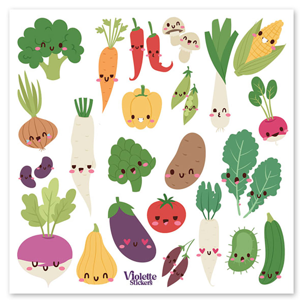  Veggie Party Stickers、mySite、ghnorth