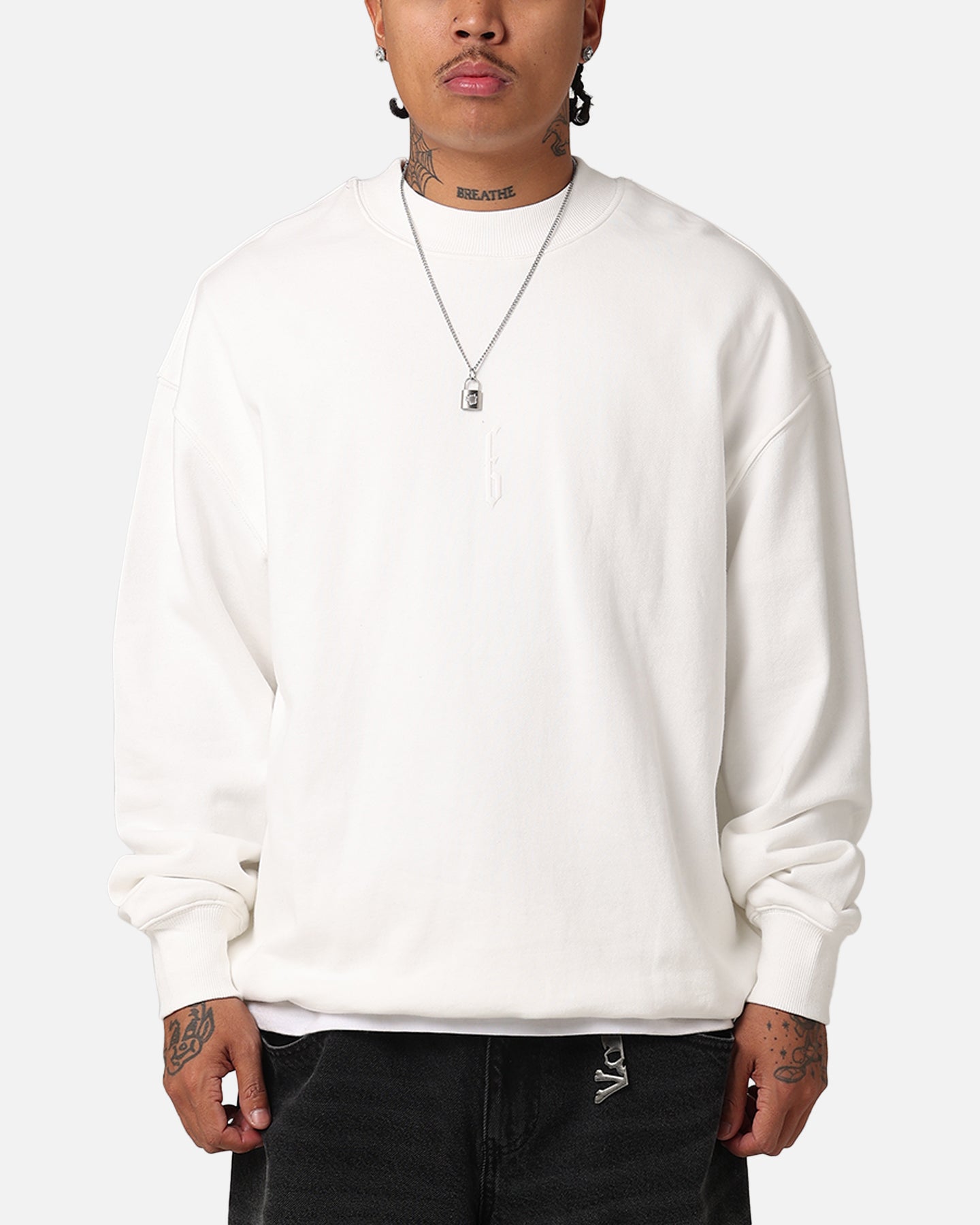 Fallen Breed Monogram Crewneck White/White、mySite、zt4zffjzw