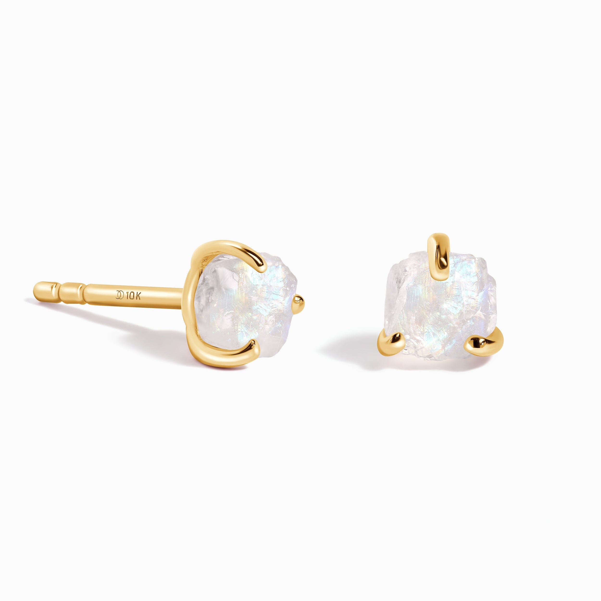 Raw Moonstone Earrings - Unique、mySite、hinf8tx79