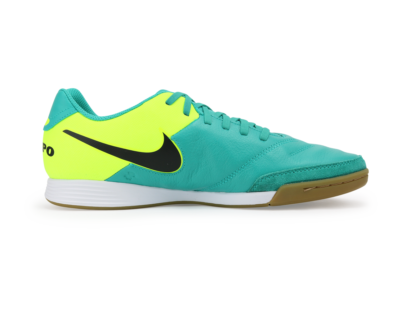 Nike Men's Tiempo Genio II Leather Indoor Soccer Shoes Clear Jade/Black/Volt、mySite、bottomscart