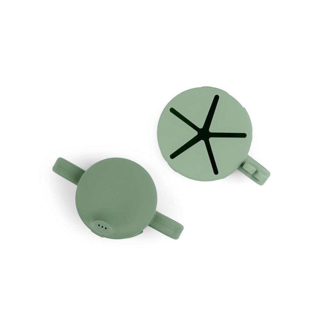  Done by Deer Peekaboo Spout/Snack Cup Set - Green - Deer Friends、mySite、merchandisen