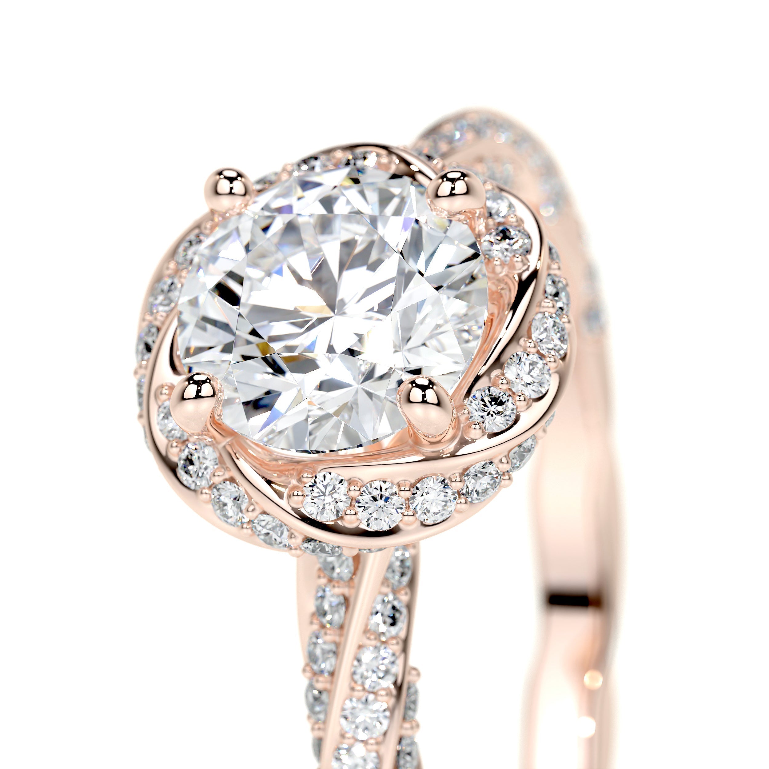 Joanne Lab Grown Diamond Ring -14K Rose Gold (RTS)、mySite、hinf8tx79