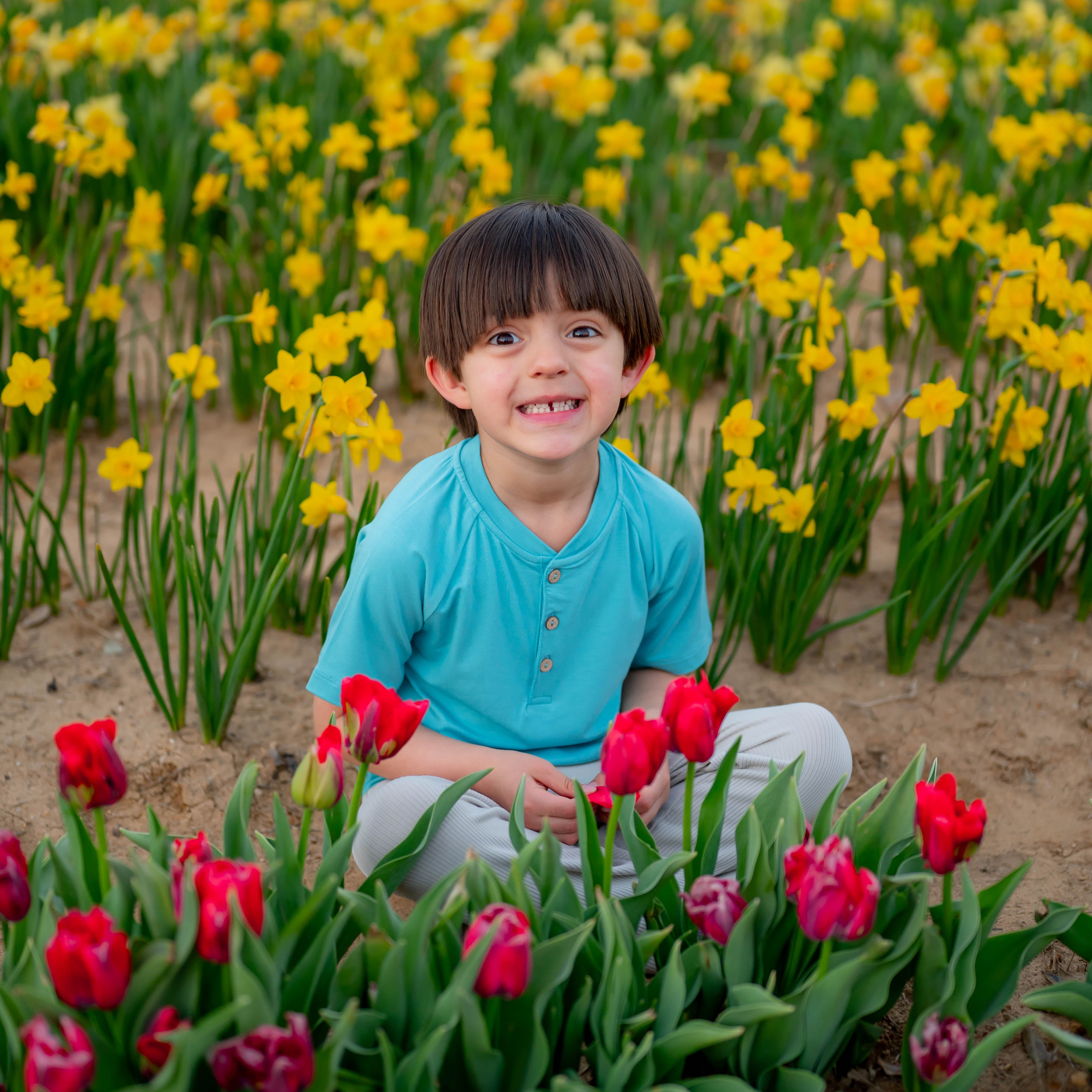  Short Sleeve Toddler Henley Tee in Makai、mySite、layawaytickets